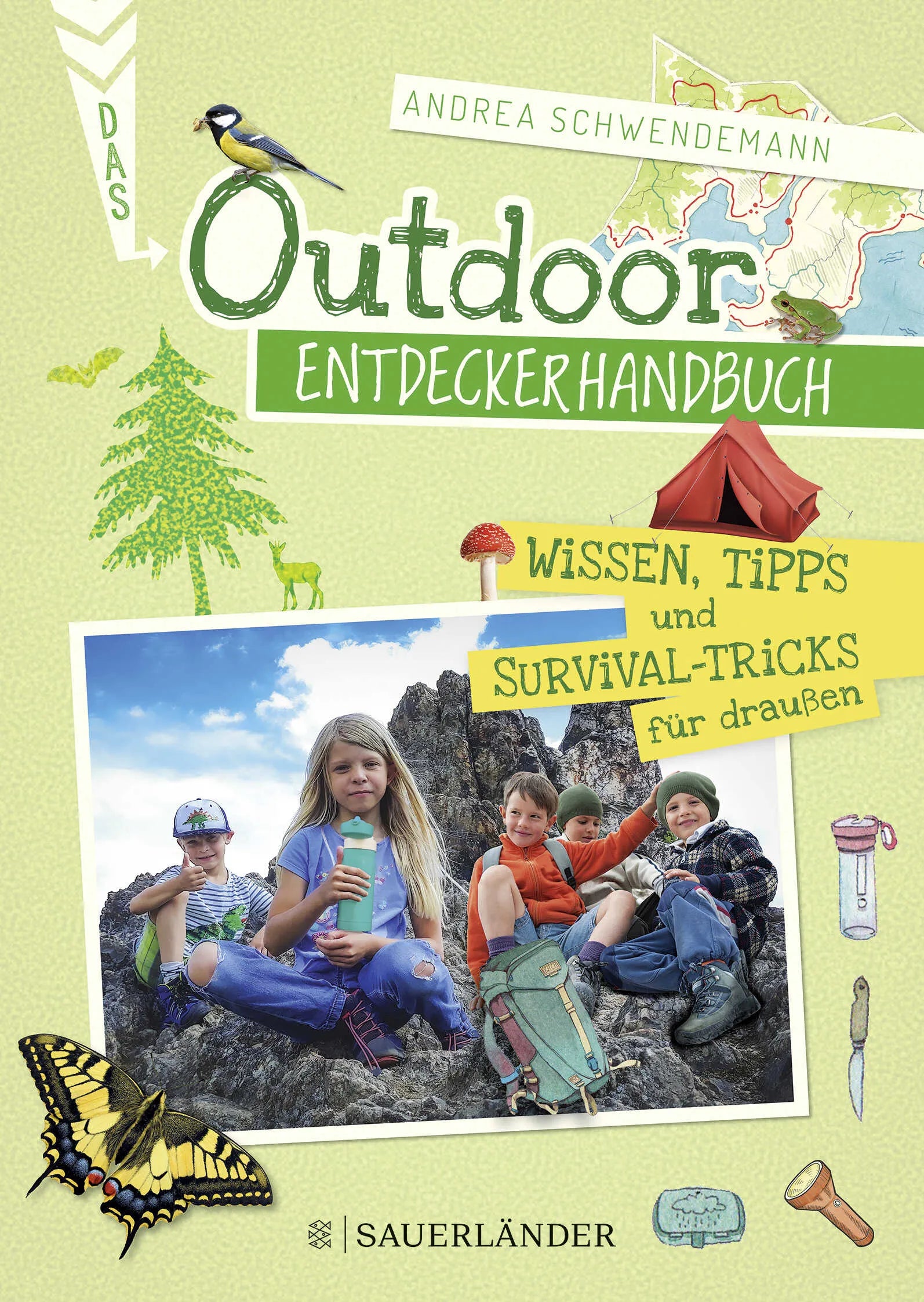 Buchcover von 'Das Outdoor-Entdeckerhandbuch' - Taschenbuch von Andrea Schwendemann