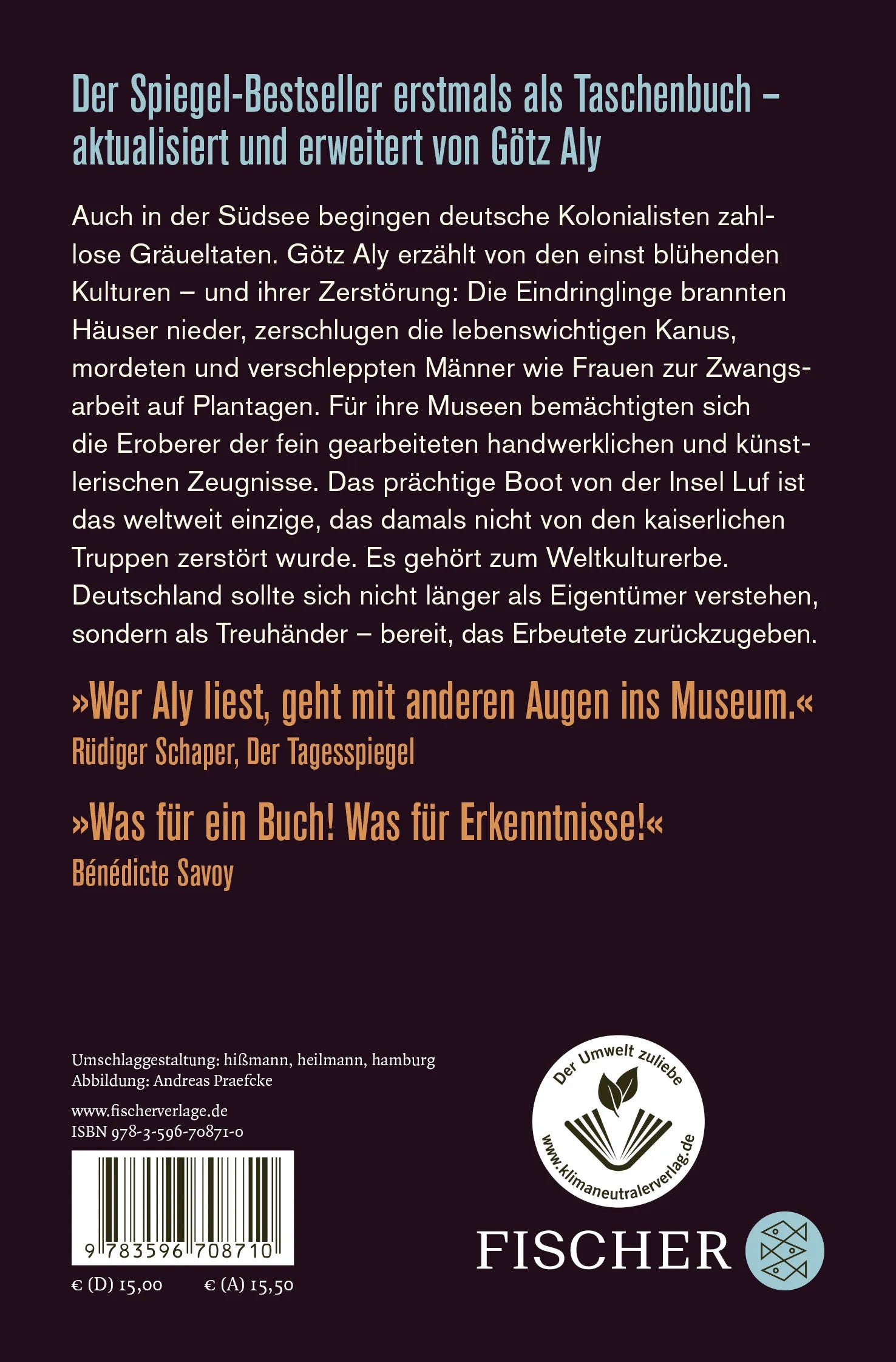Buchrückseite von 'Das Prachtboot' mit Klappentext - Taschenbuch