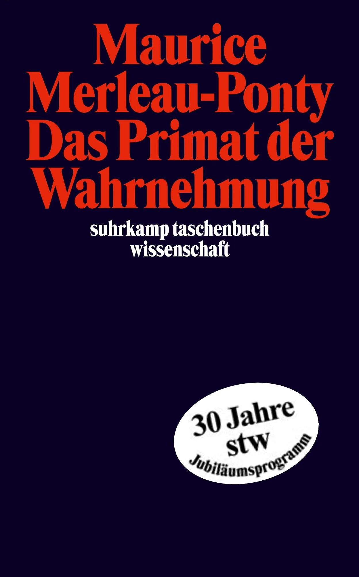 Buchcover von 'Das Primat der Wahrnehmung' - Taschenbuch von Maurice Merleau-Ponty