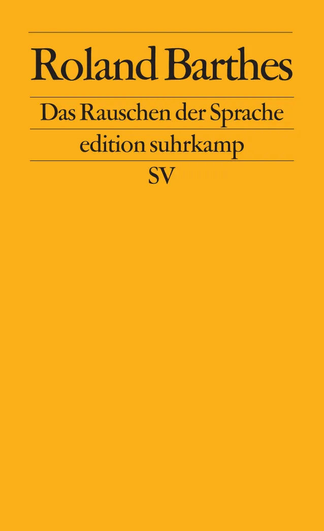Buchcover von 'Das Rauschen der Sprache' - Taschenbuch von Roland Barthes