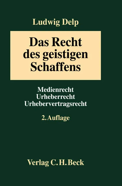Buchcover von 'Das Recht des geistigen Schaffens in der Informationsgesellschaft' - Gebundene Ausgabe von Ludwig Delp