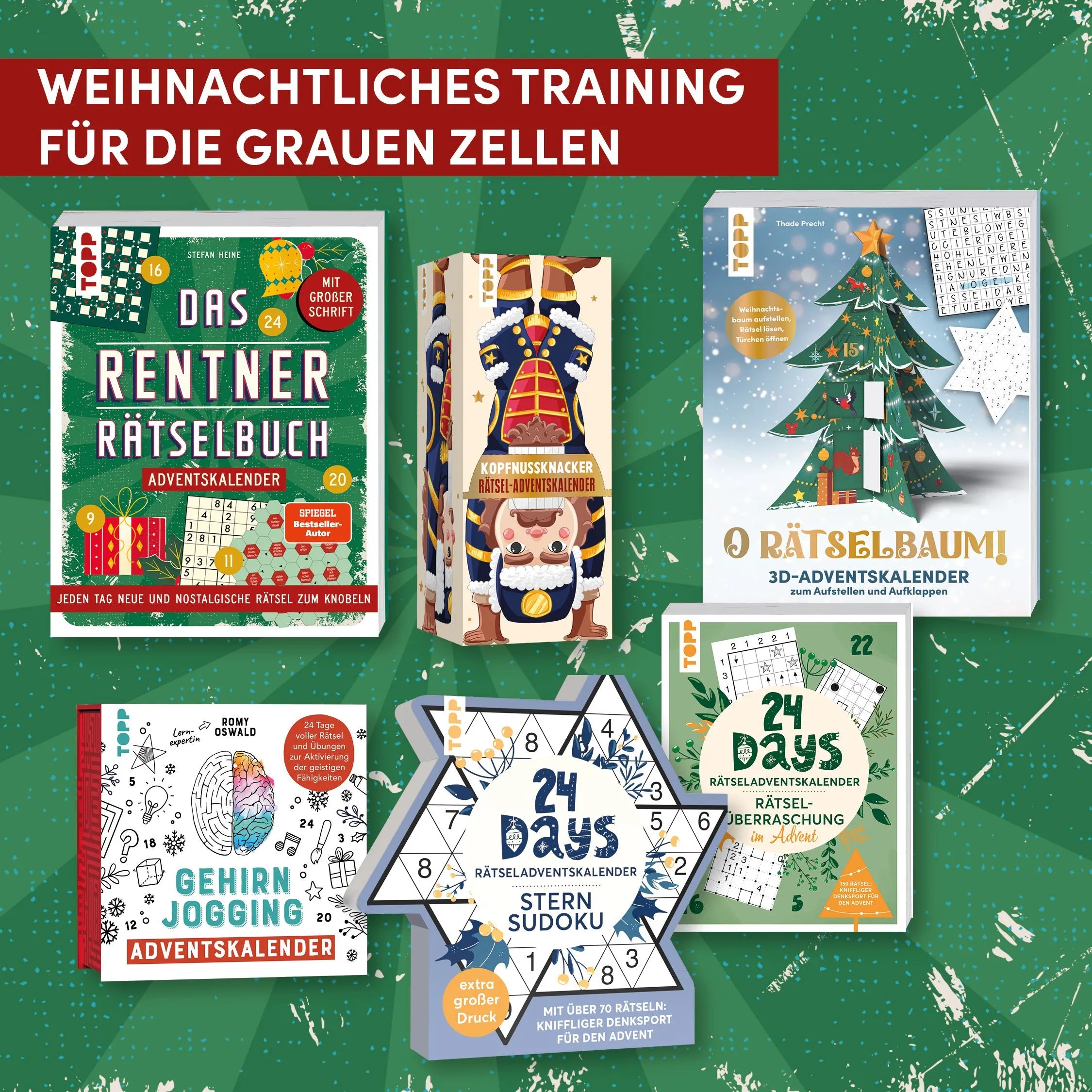 Detailansicht: Das Rentner-Rätselbuch – Adventskalender (Taschenbuch)