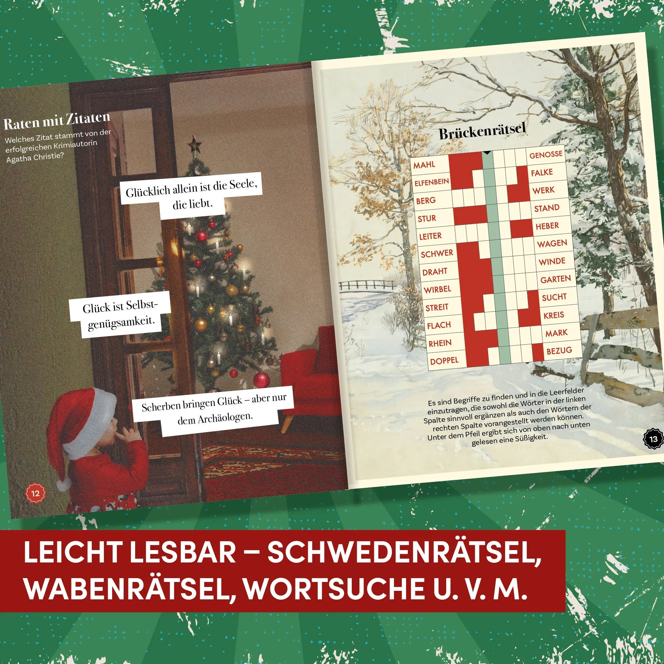 Detailansicht: Das Rentner-Rätselbuch – Adventskalender (Taschenbuch)