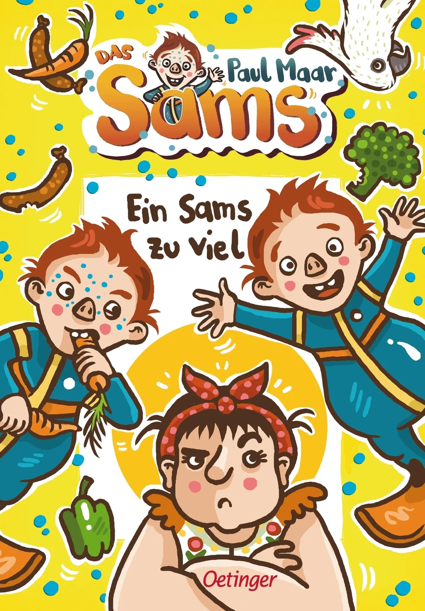 Buchcover von 'Das Sams 8. Ein Sams zu viel' - Gebundene Ausgabe von Paul Maar