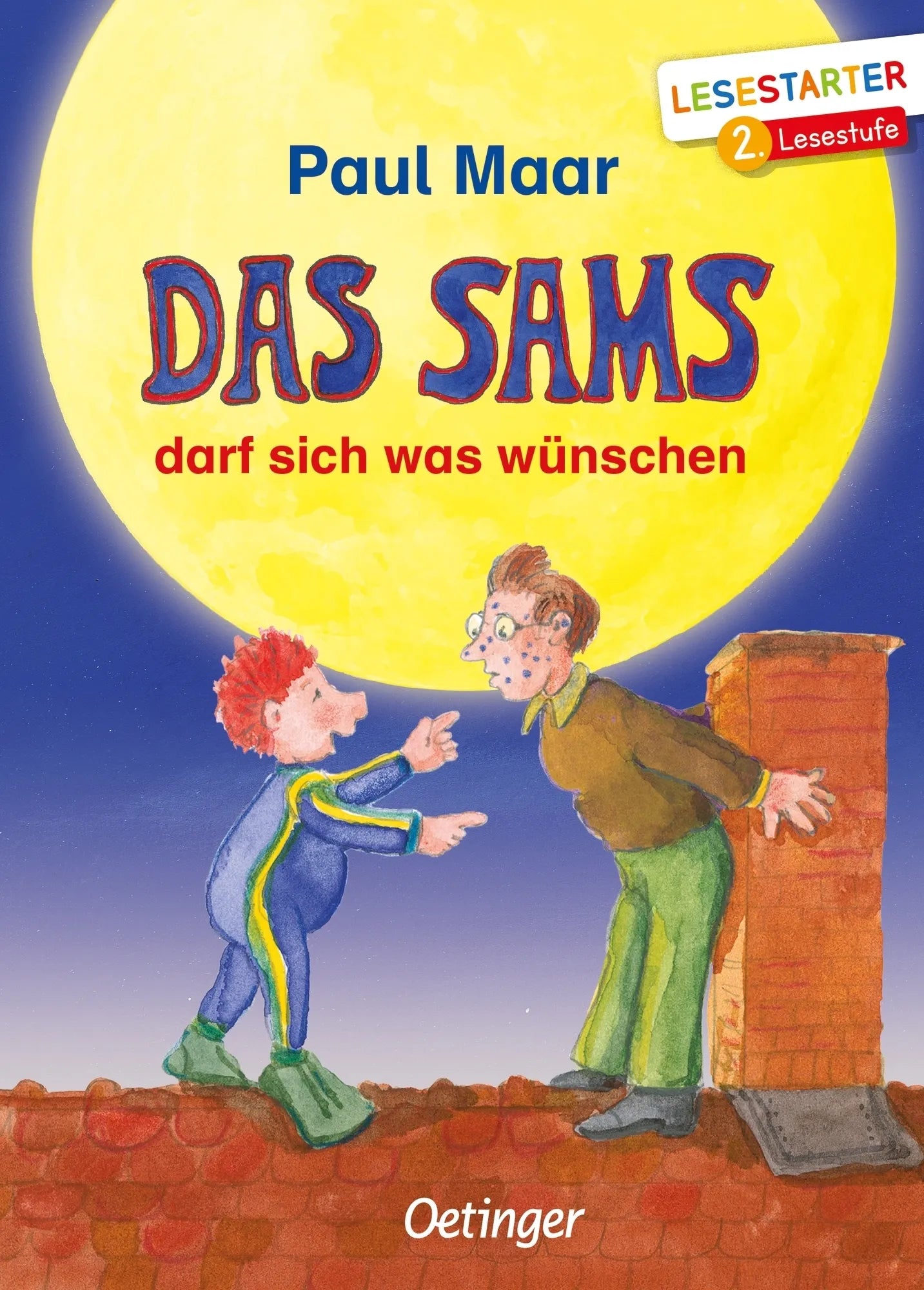 Buchcover von 'Das Sams darf sich was wünschen' - Gebundene Ausgabe von Paul Maar