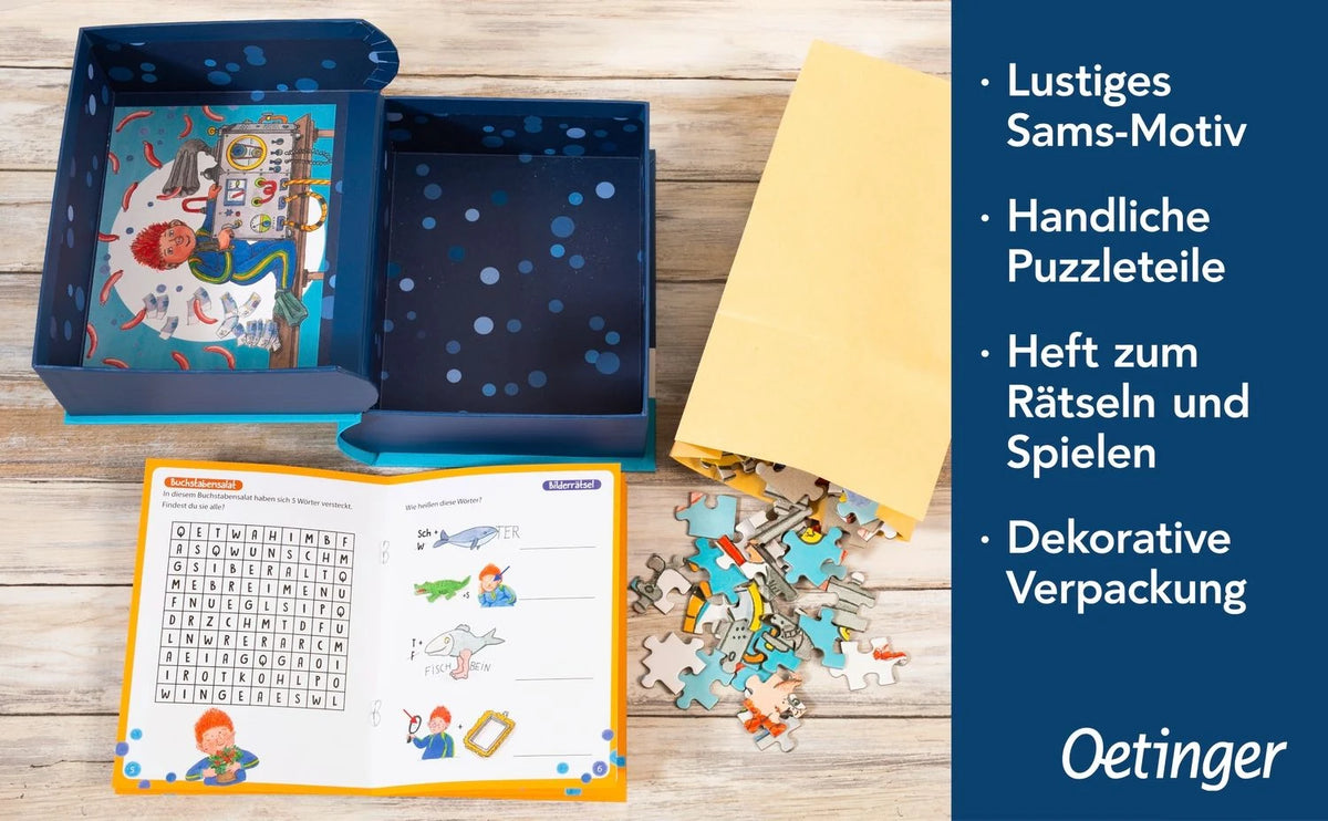 Das Sams. Puzzle im Buch. 300 Teile, Format 48 x 24 cm – Ansicht