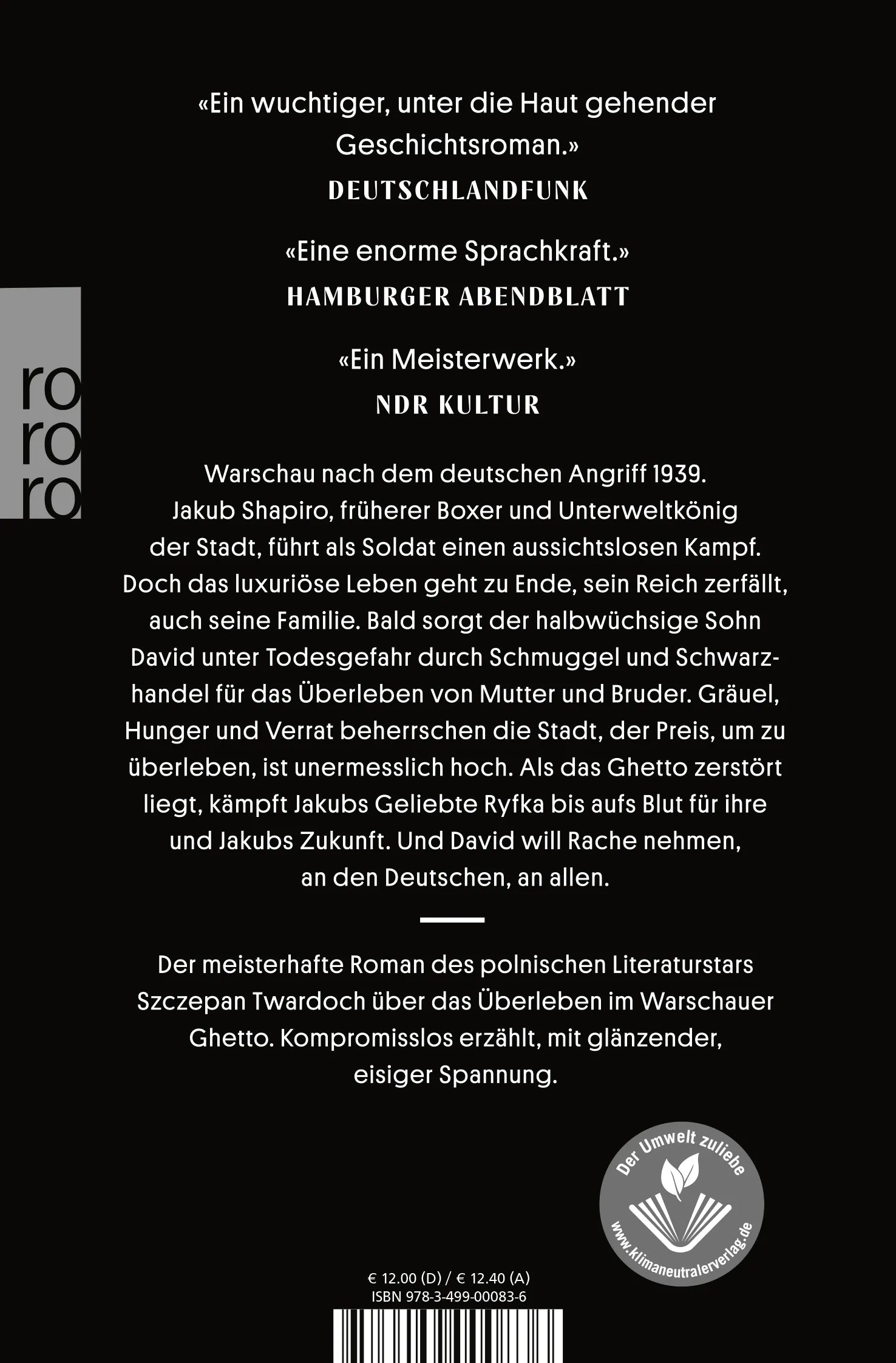 Buchrückseite von 'Das schwarze Königreich' mit Klappentext - Taschenbuch