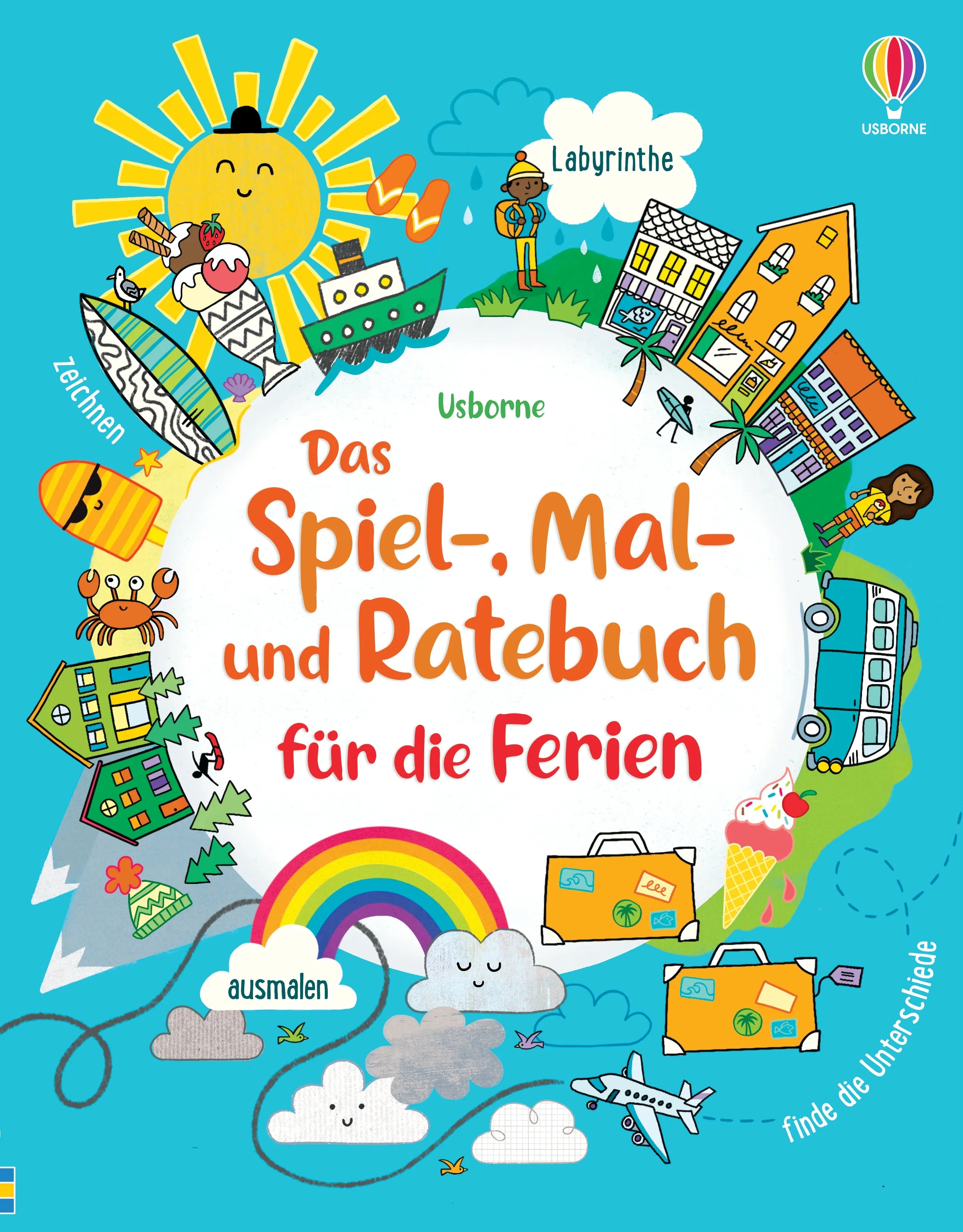 Buchcover von 'Das Spiel-, Mal- und Ratebuch für die Ferien' - Taschenbuch von James Maclaine