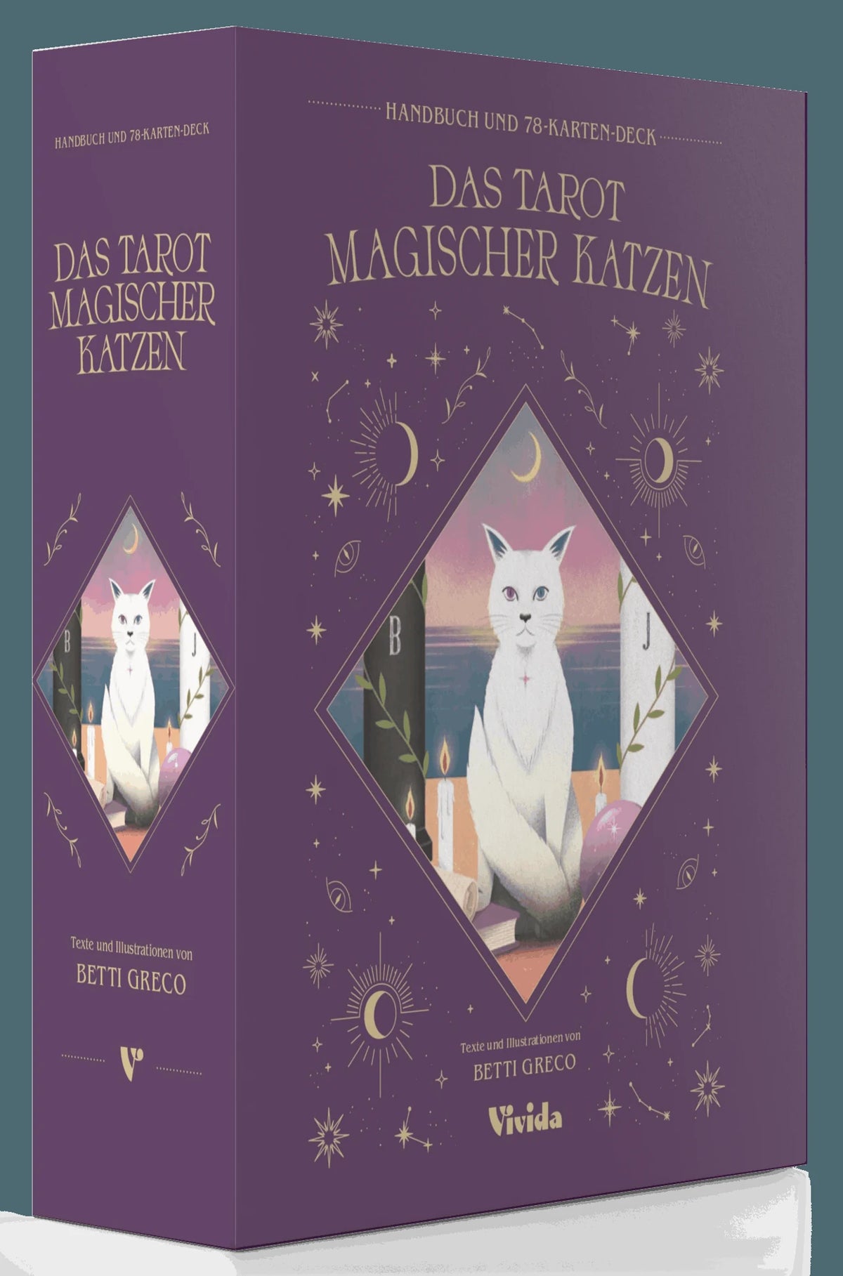 Kartendeck: Das Tarot magischer Katzen (VIVIDA)