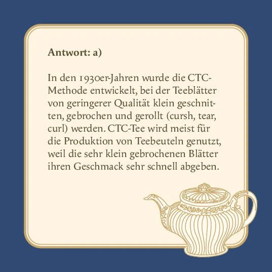 Das Tee-Quiz – Ansicht