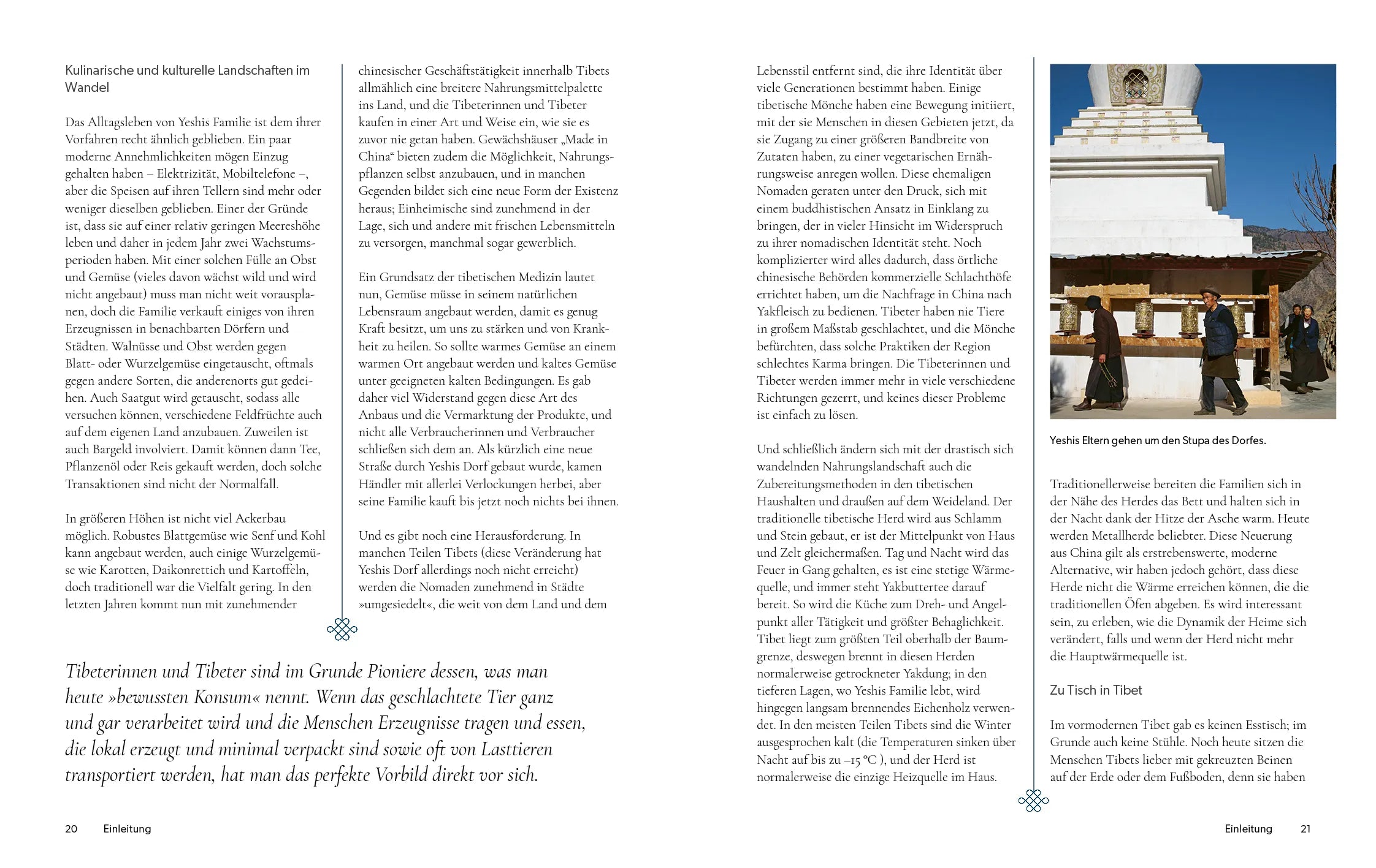 Innenansicht von 'Das Tibet-Kochbuch' - Gebundene Ausgabe