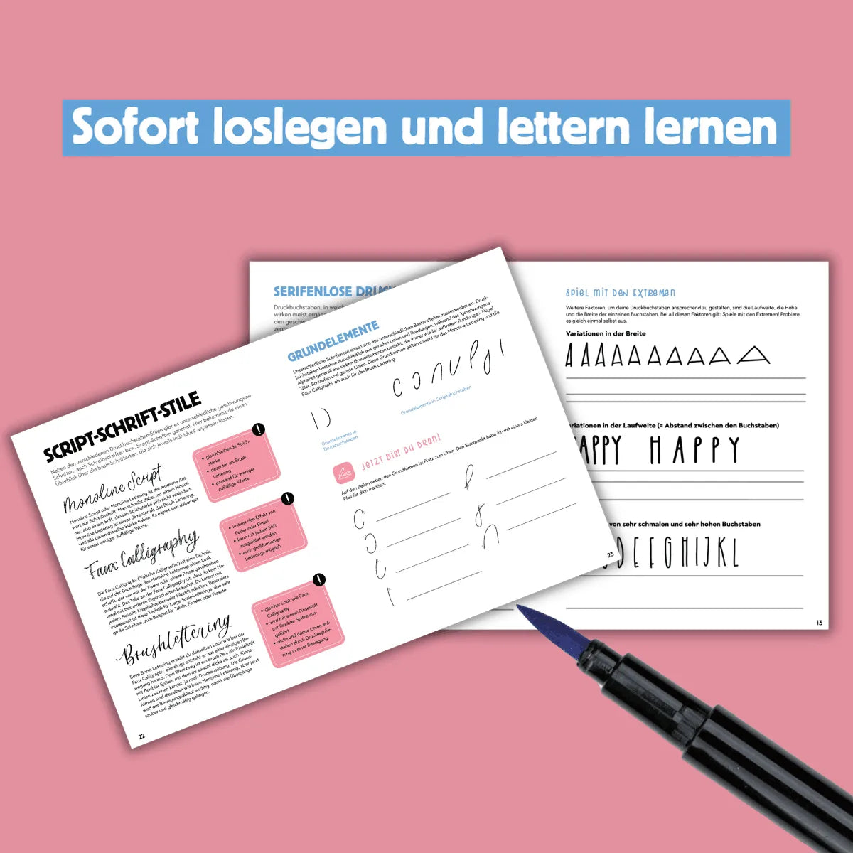 Detailansicht: Das ultimative Workbook: Handlettering (Taschenbuch)