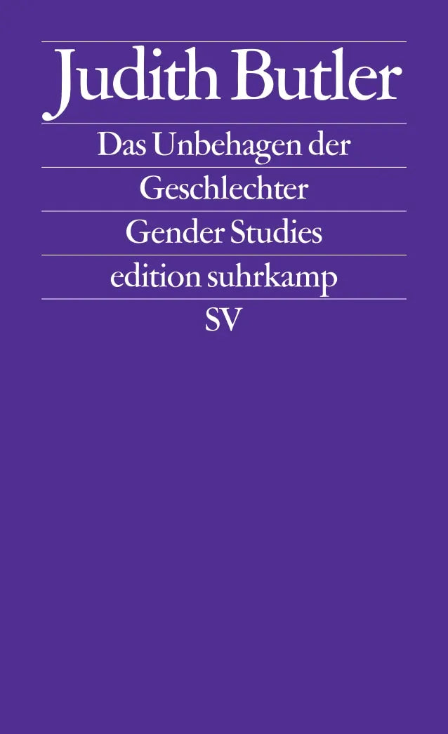 Buchcover von 'Das Unbehagen der Geschlechter' - Taschenbuch von Judith Butler