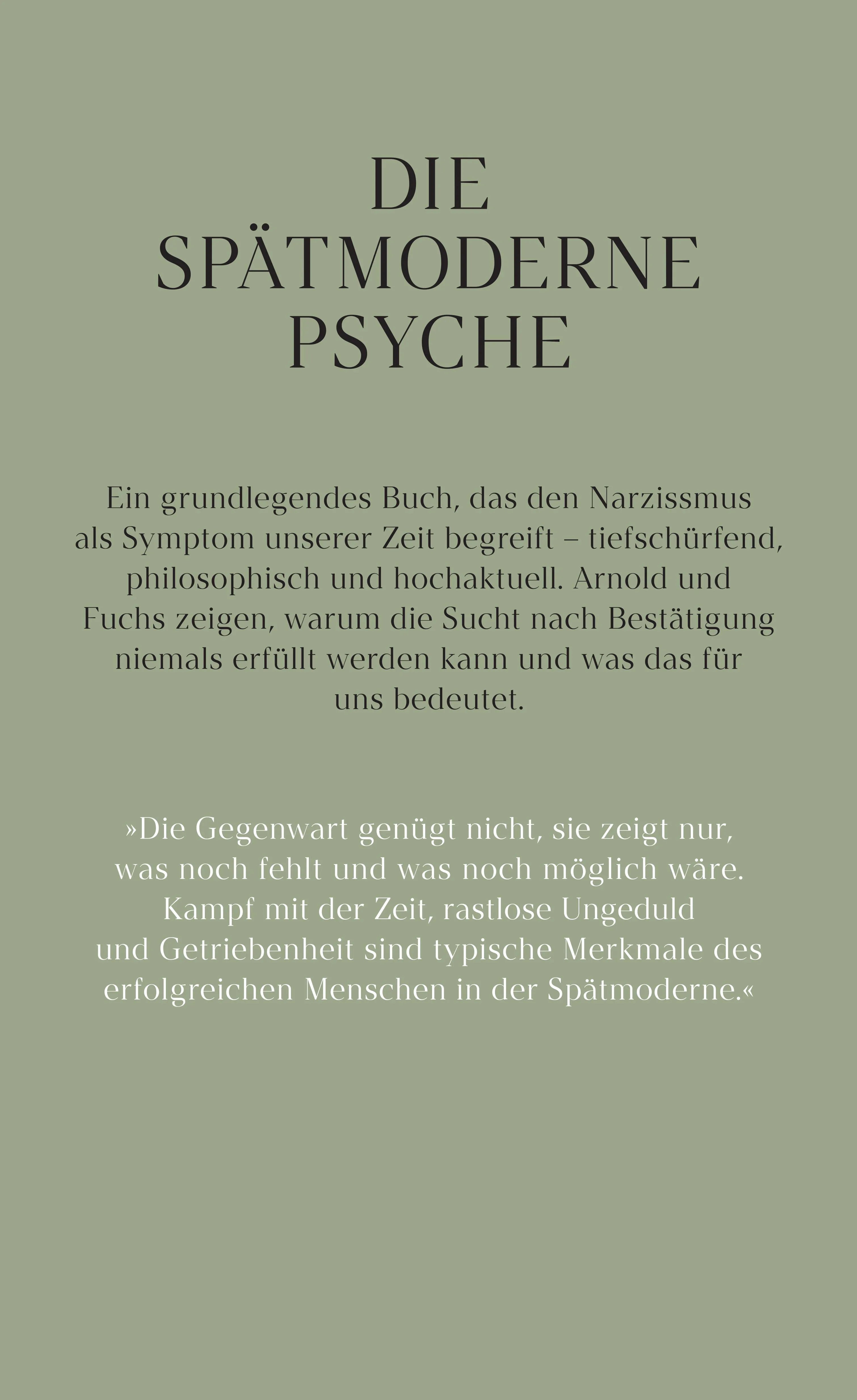 Rückseite: Das unersättliche Selbst (Hardcover)