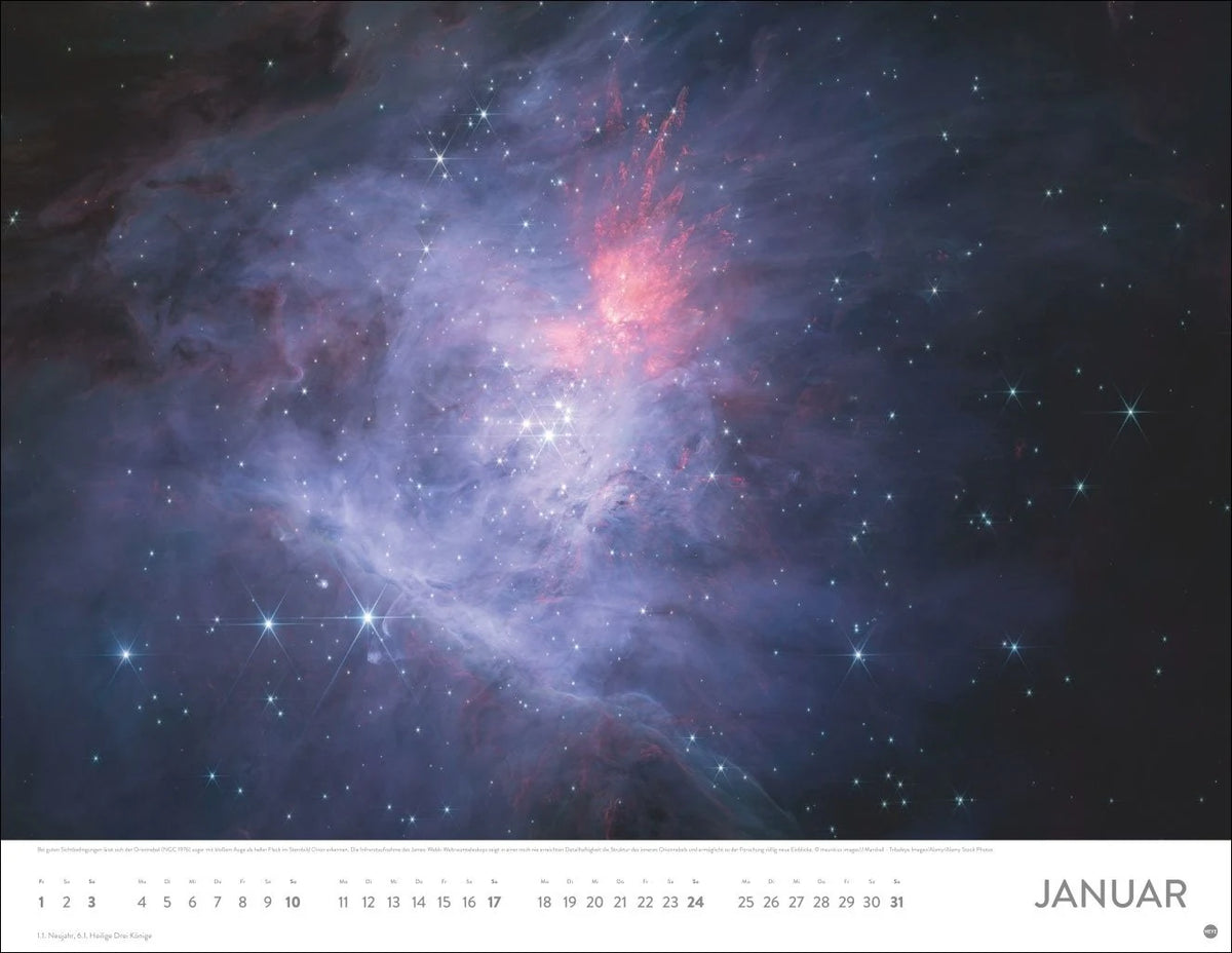 Das Universum Posterkalender 2027 – Ansicht