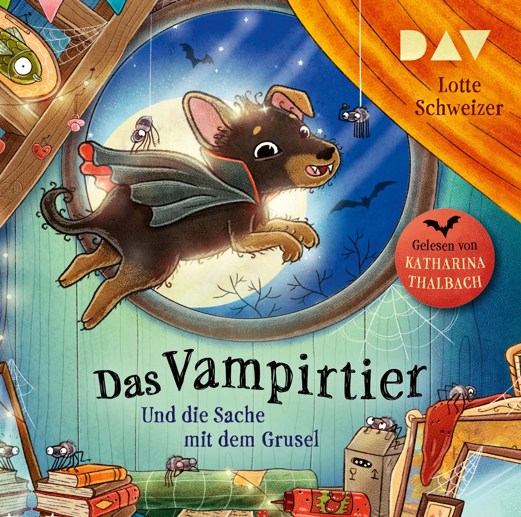 Buchcover von 'Das Vampirtier und die Sache mit dem Grusel' - Hörbuch (CD) von Lotte Schweizer