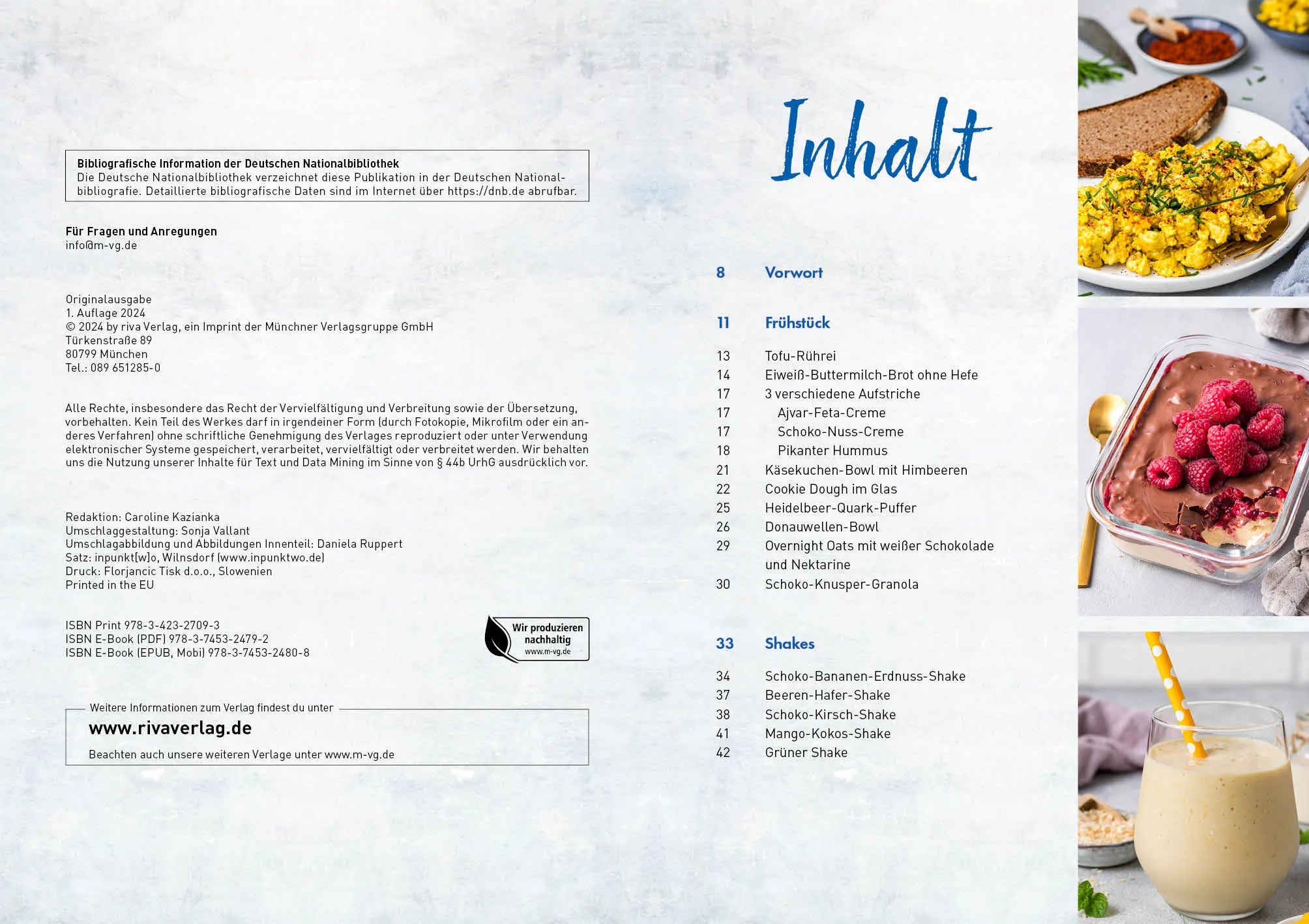 Innenansicht von 'Das vegane High-Protein-Kochbuch' - Taschenbuch