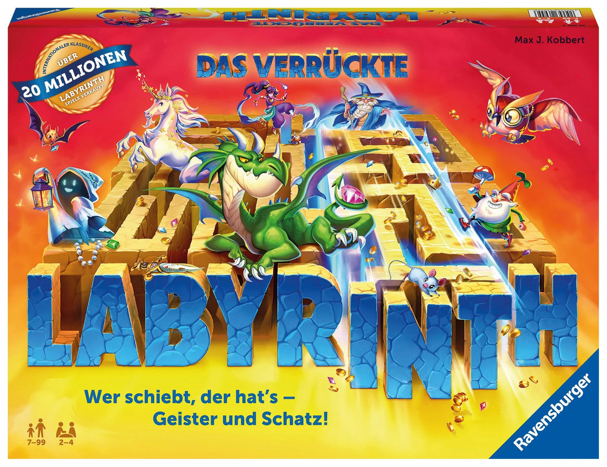 Brettspiel: Das verrückte Labyrinth - Gesellschaftsspiel & Brettspiel ab 7 Jahre