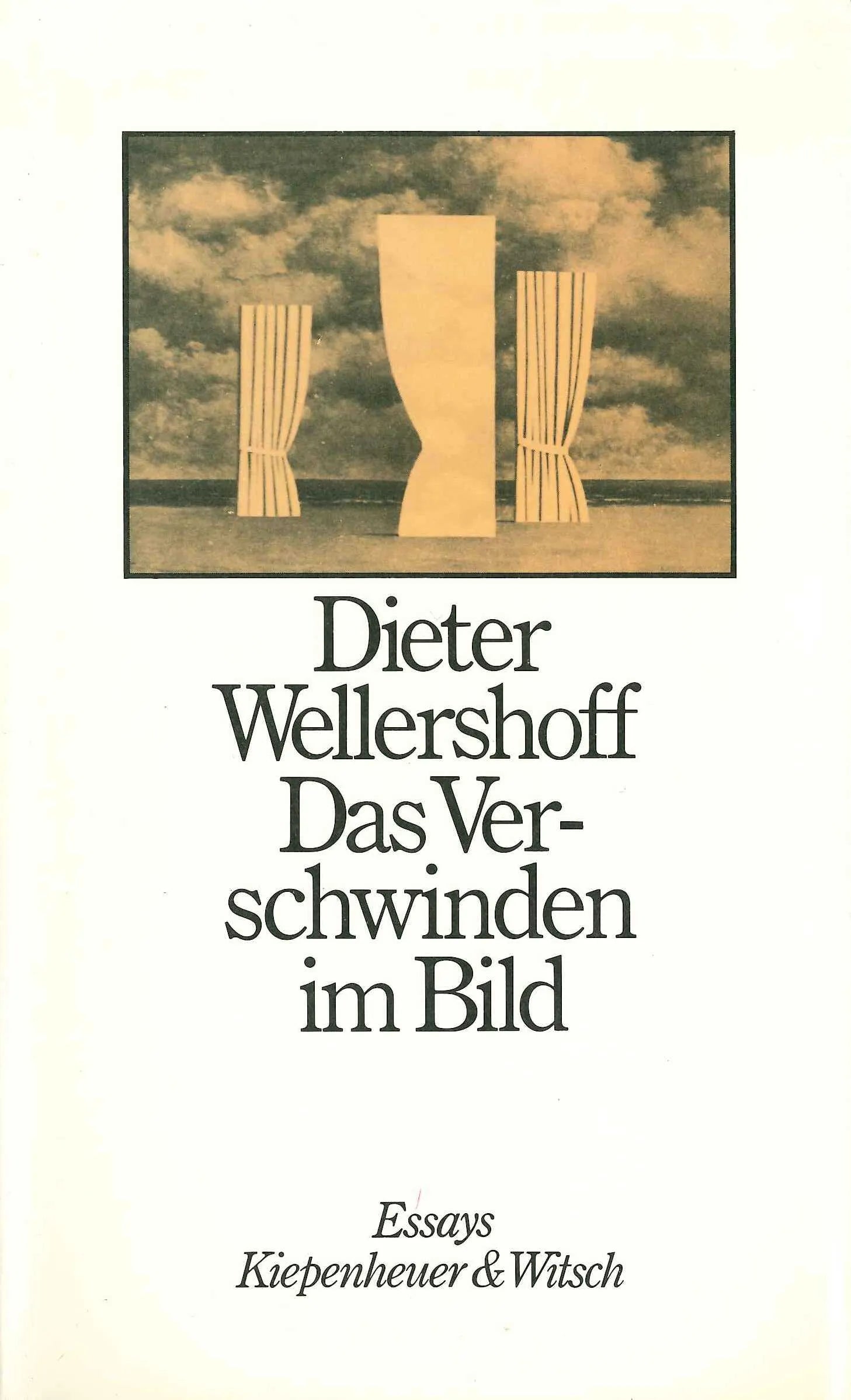 Buchcover von 'Das Verschwinden im Bild' - Gebundene Ausgabe von Dieter Wellershoff