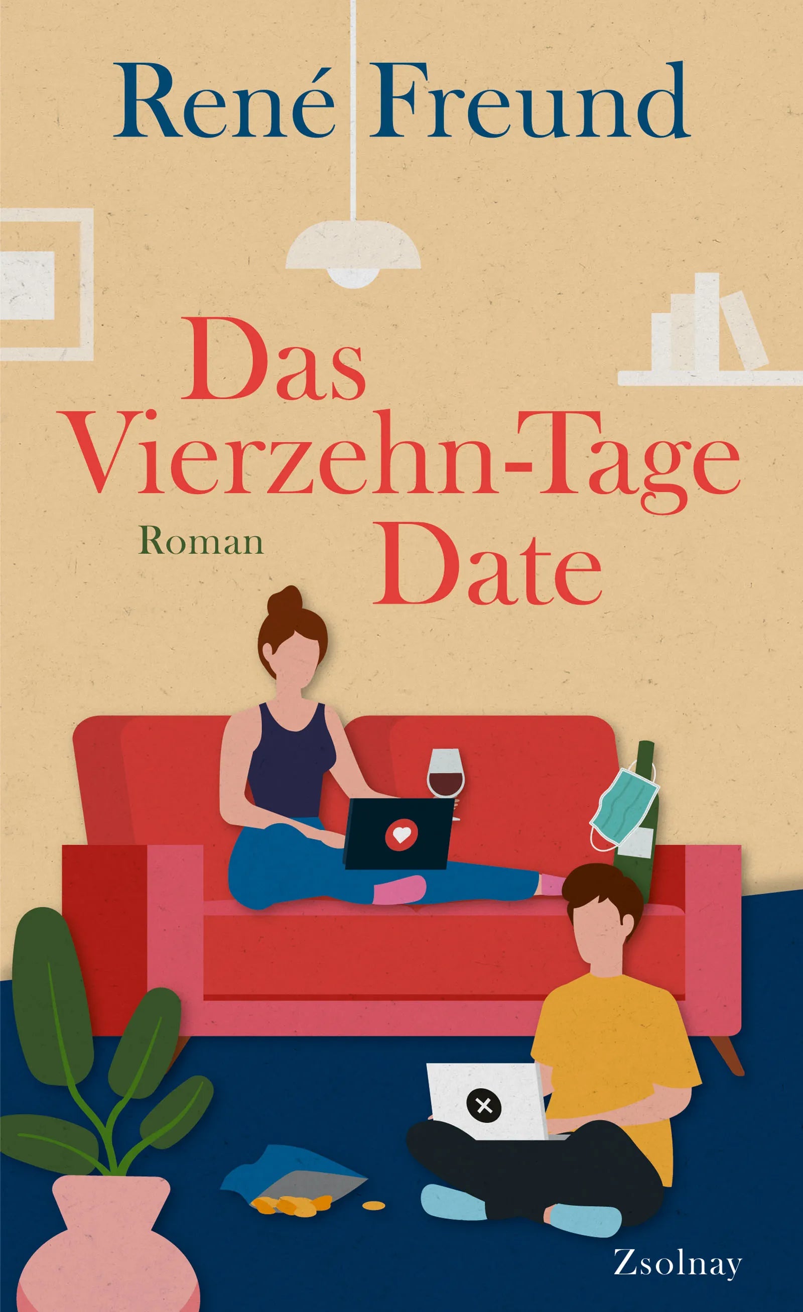 Buchcover von 'Das Vierzehn-Tage-Date' - Gebundene Ausgabe von René Freund