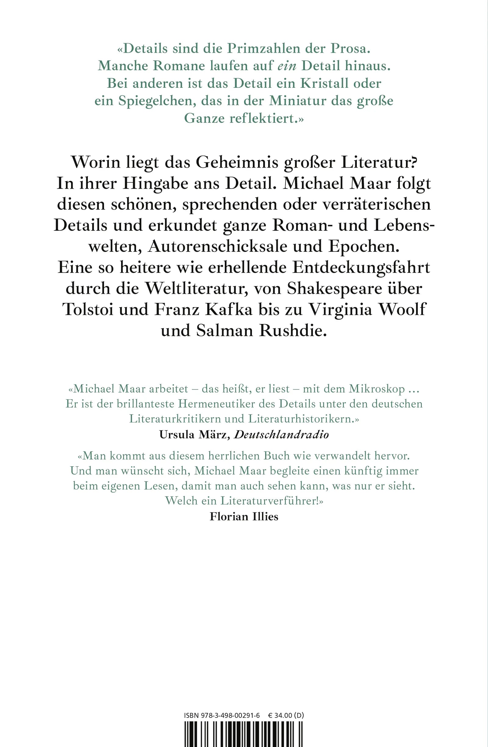Buchrückseite von 'Das violette Hündchen' mit Klappentext - Gebundene Ausgabe