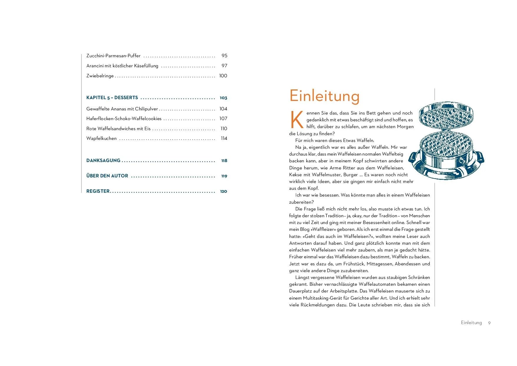 Innenansicht von 'Das Waffeleisen-Kochbuch' - Taschenbuch