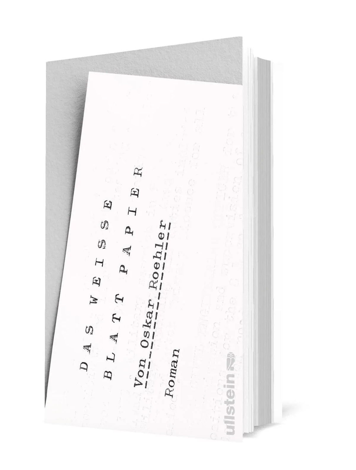 Detailansicht: Das weiße Blatt Papier (Hardcover)