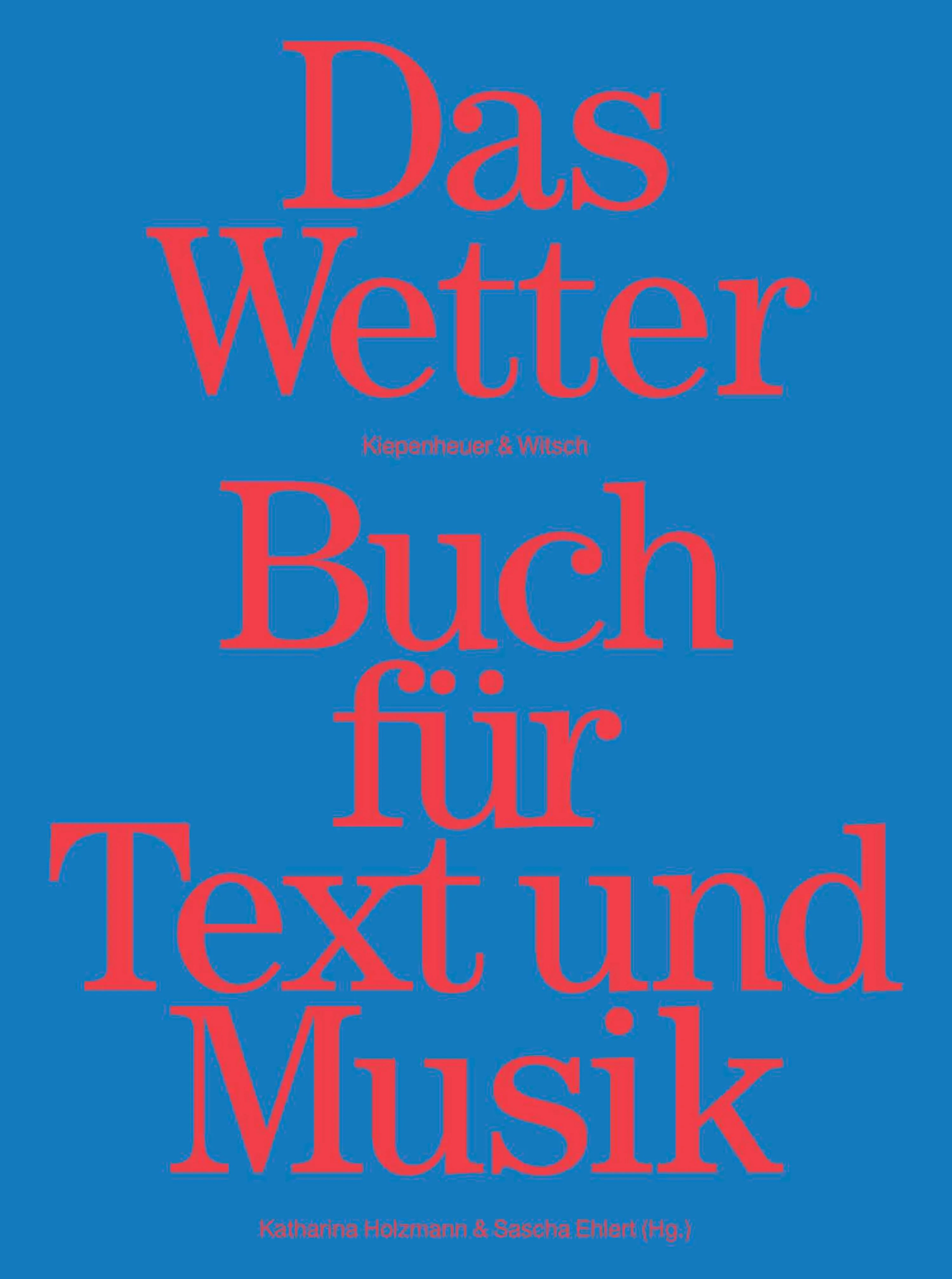 Cover: Das Wetter Buch für Text und Musik (E-Book)