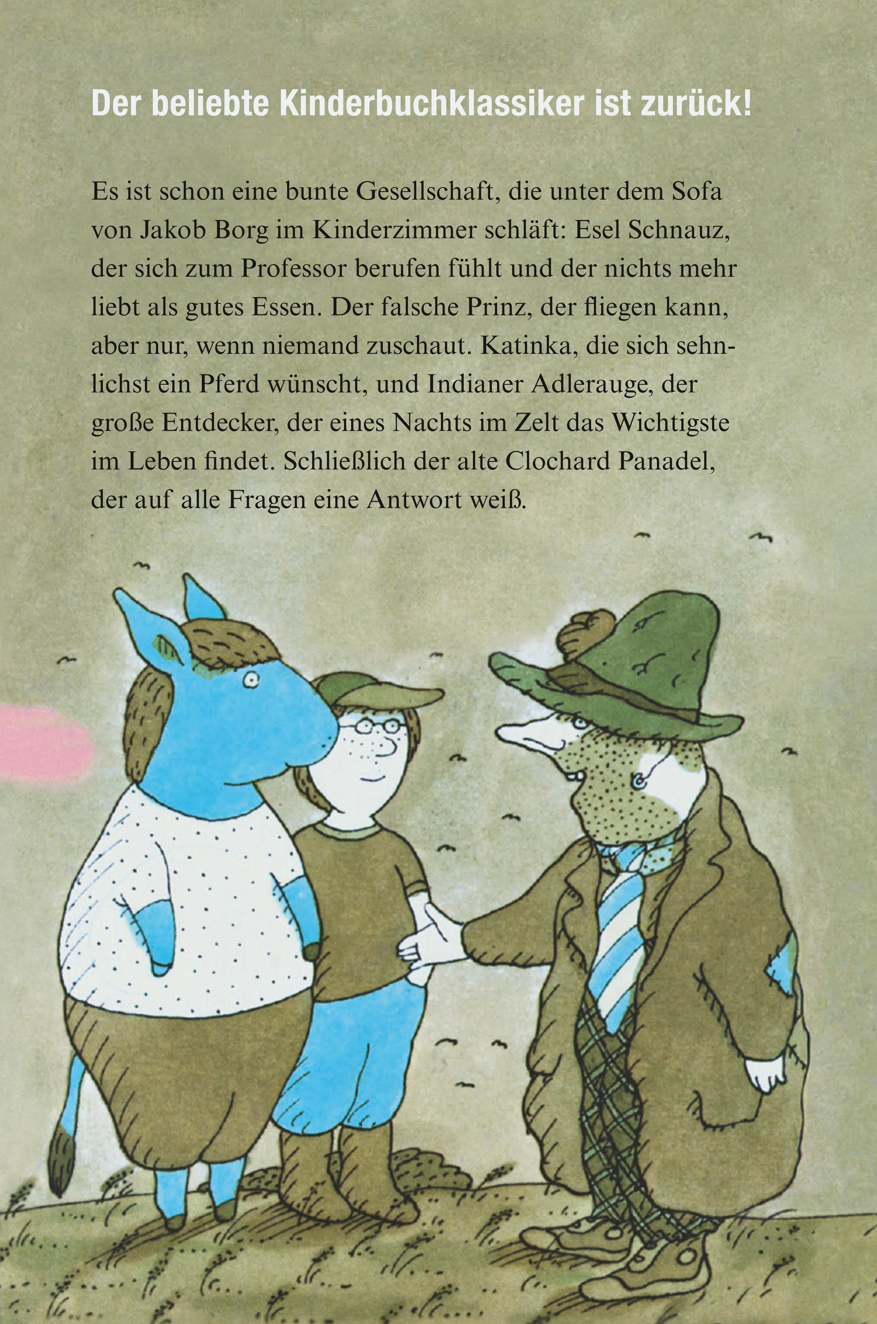 Buchrückseite von 'Das Wildpferd unterm Kachelofen' mit Klappentext - Gebundene Ausgabe
