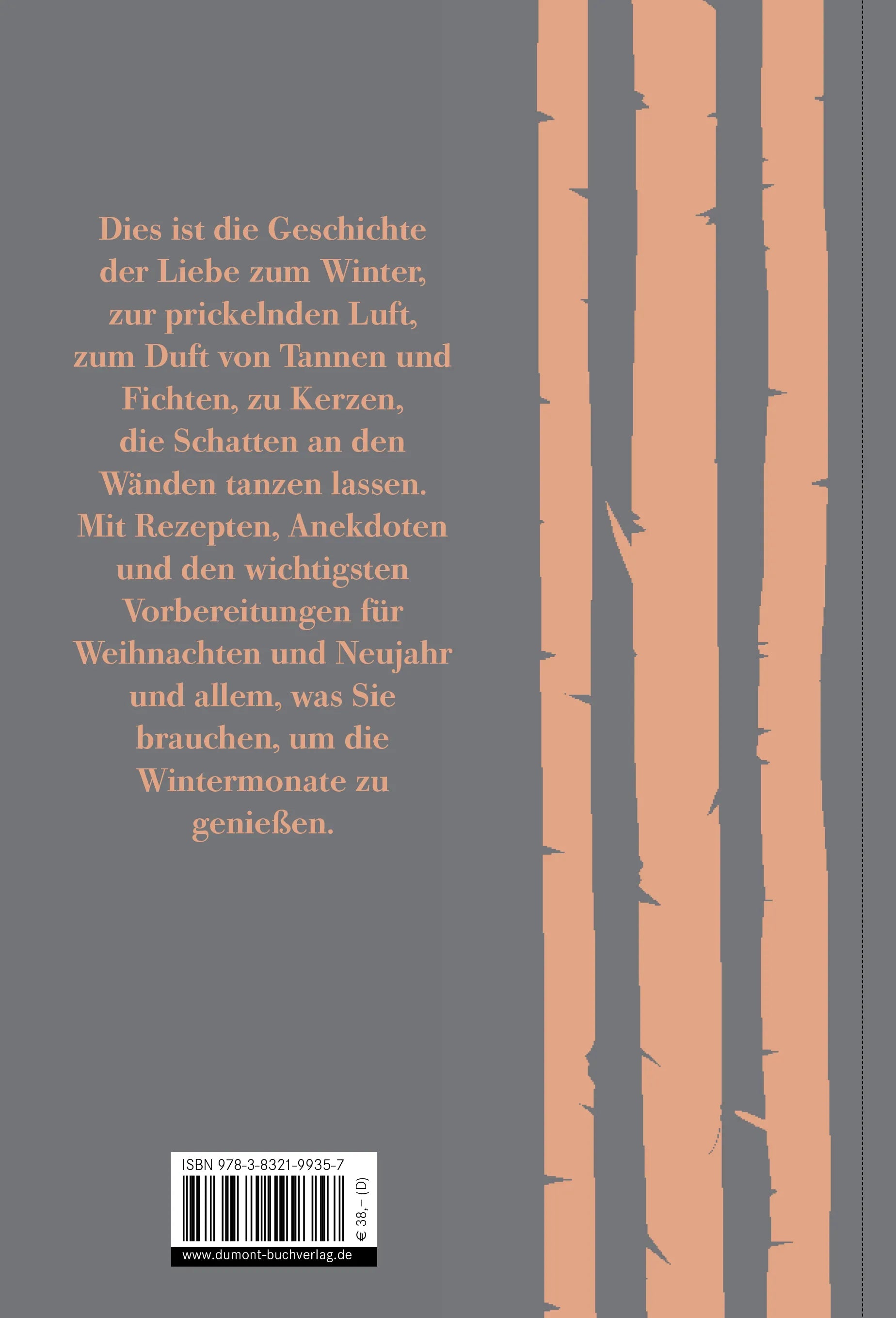 Buchrückseite von 'Das Wintertagebuch' mit Klappentext - Gebundene Ausgabe