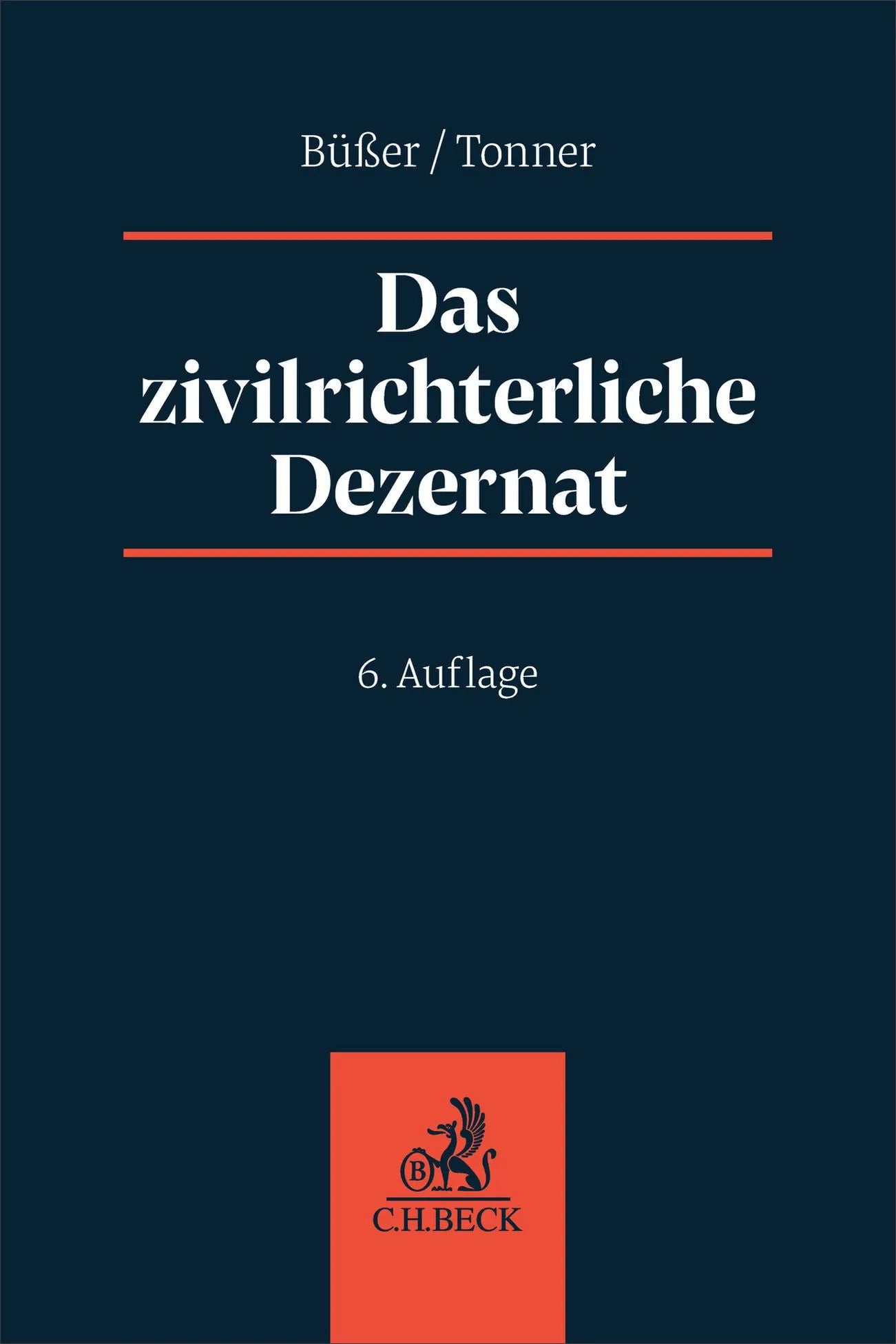 Cover: Das zivilrichterliche Dezernat (Taschenbuch) von Janko Büßer