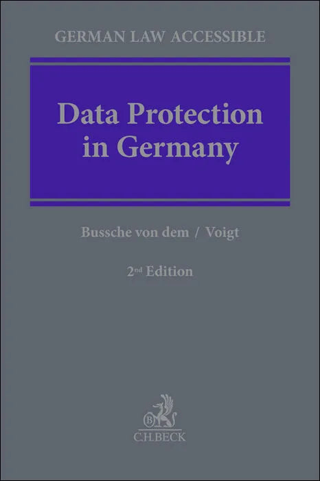 Buchcover von 'Data Protection in Germany' - Gebundene Ausgabe von Axel Bussche