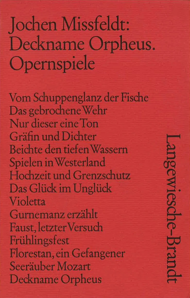Buchcover von 'Deckname Orpheus' - Taschenbuch von Jochen Missfeldt