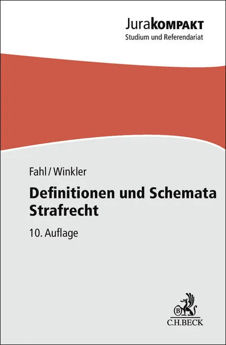 Buchcover von 'Definitionen und Schemata Strafrecht' - Taschenbuch von Christian Fahl