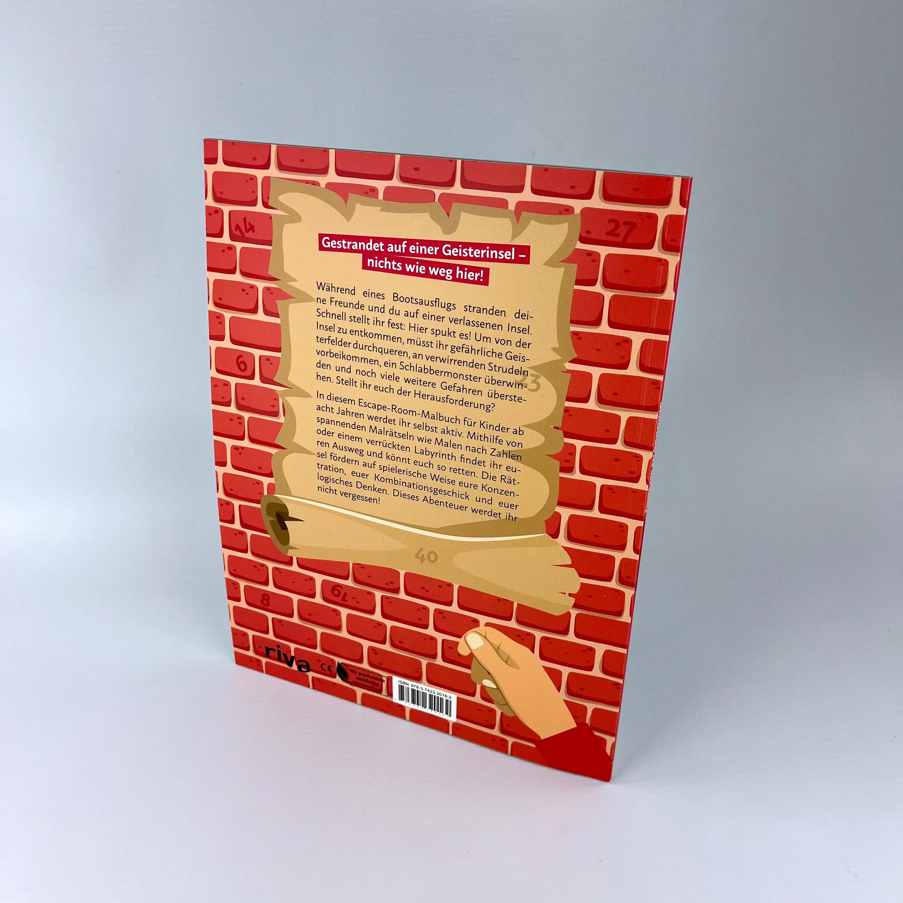 Innenansicht von 'Dein Escape-Room-Malbuch – Flucht von der Geisterinsel' - Taschenbuch