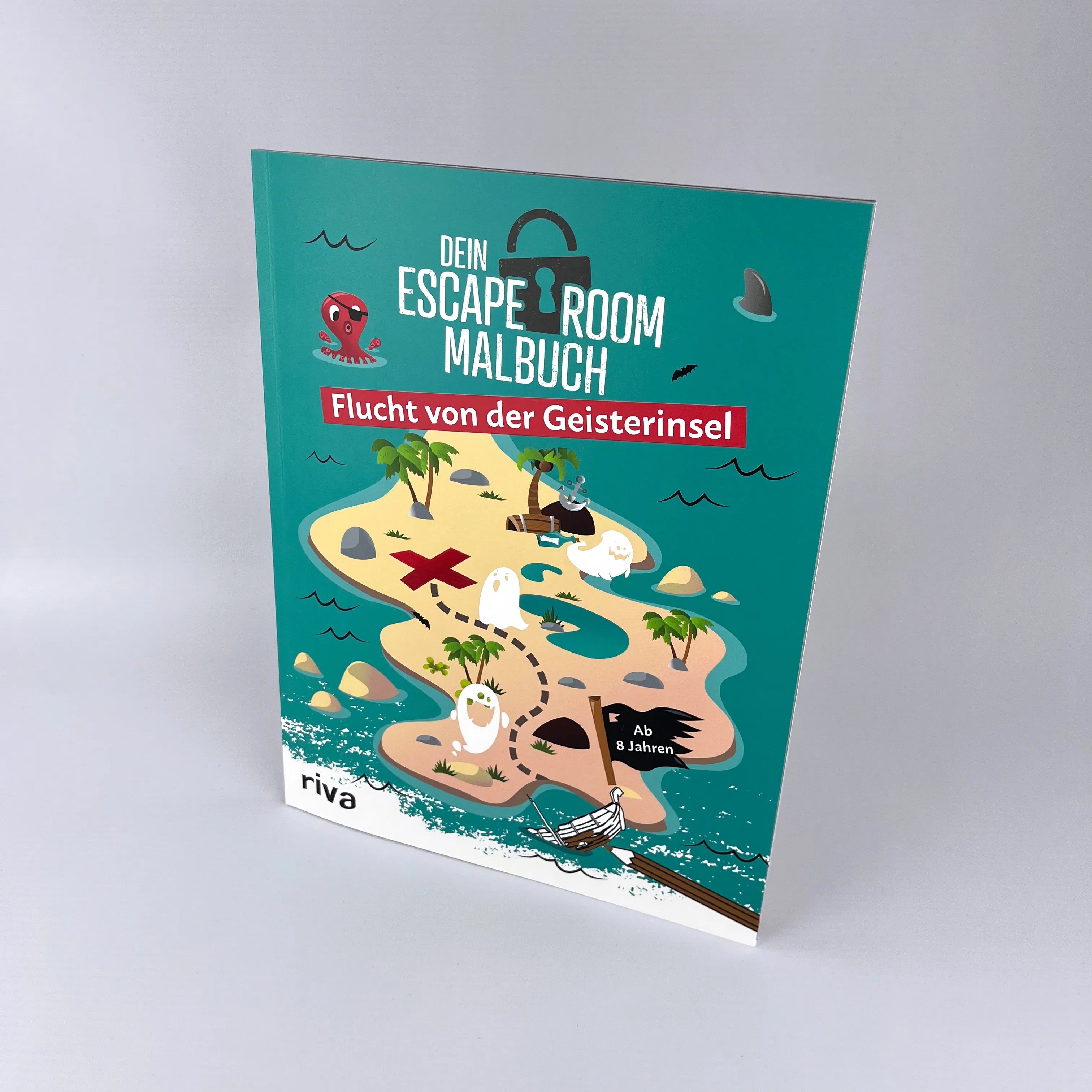 Innenansicht von 'Dein Escape-Room-Malbuch – Flucht von der Geisterinsel' - Taschenbuch