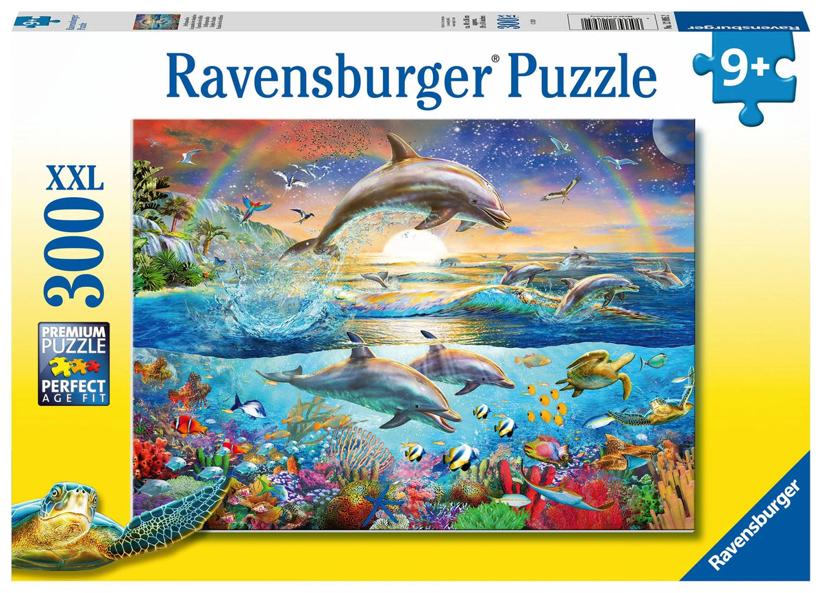 Kinderpuzzle: Kinderpuzzle 300 XXL Teile - Delfinparadies
