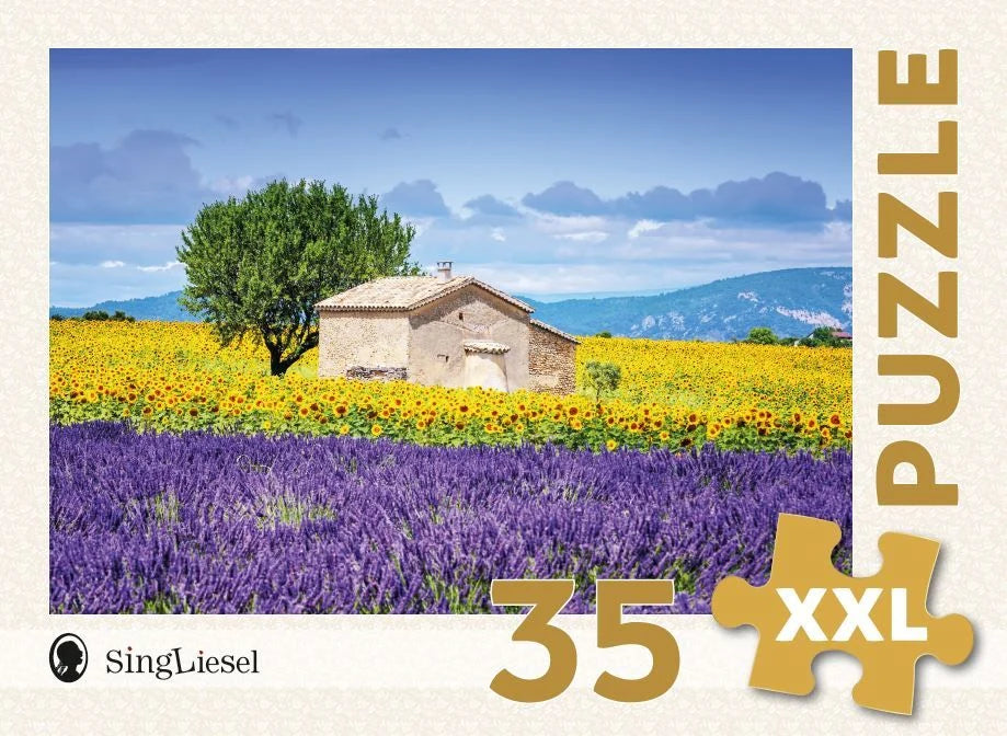 Puzzle: Demenz-Puzzle: Provence. Das Demenz-Puzzle-Spiel mit 35 Puzzle-Teilen im XXL-Format