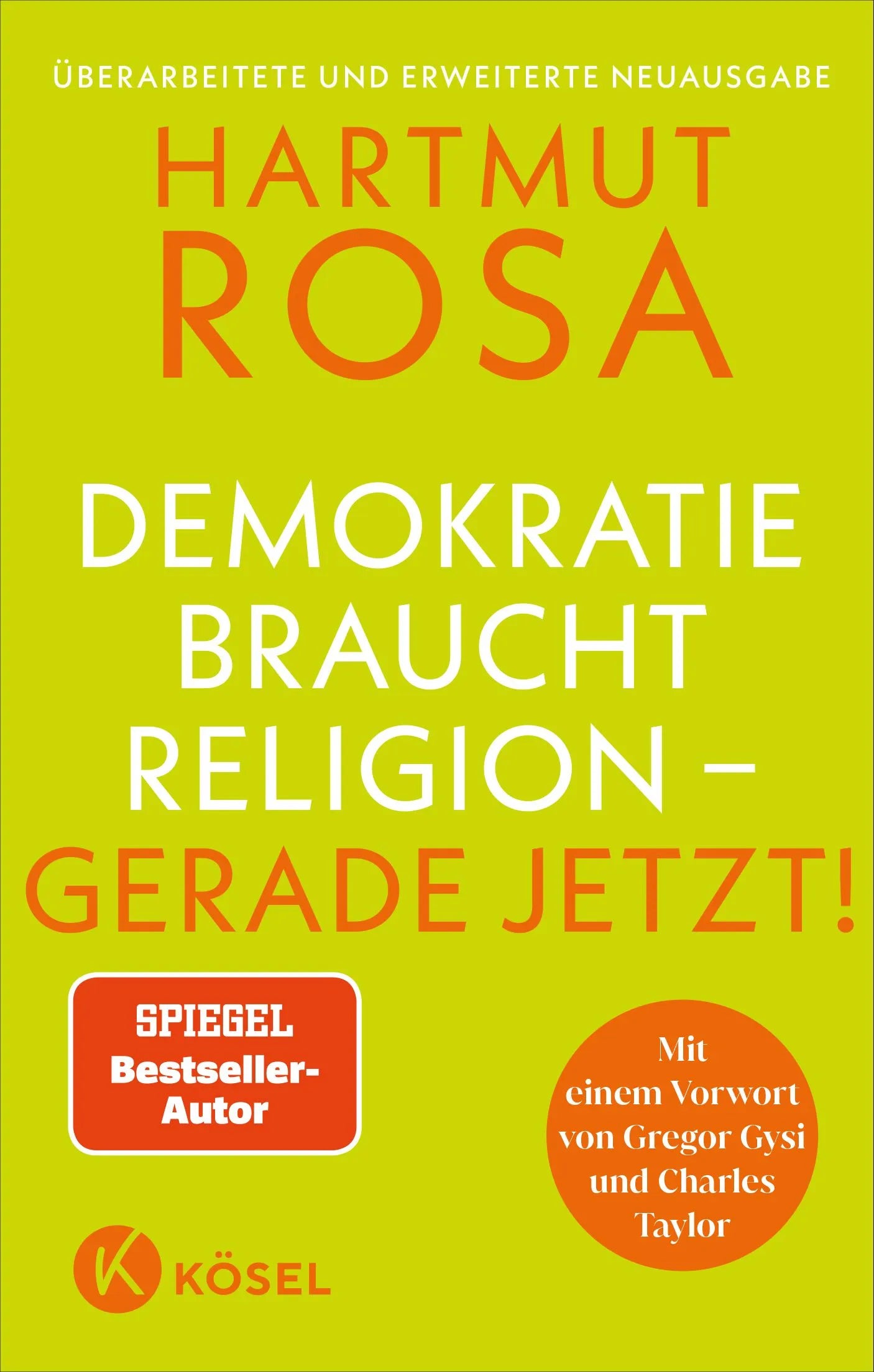 Cover: Demokratie braucht Religion – gerade jetzt! (Paperback) von Hartmut Rosa