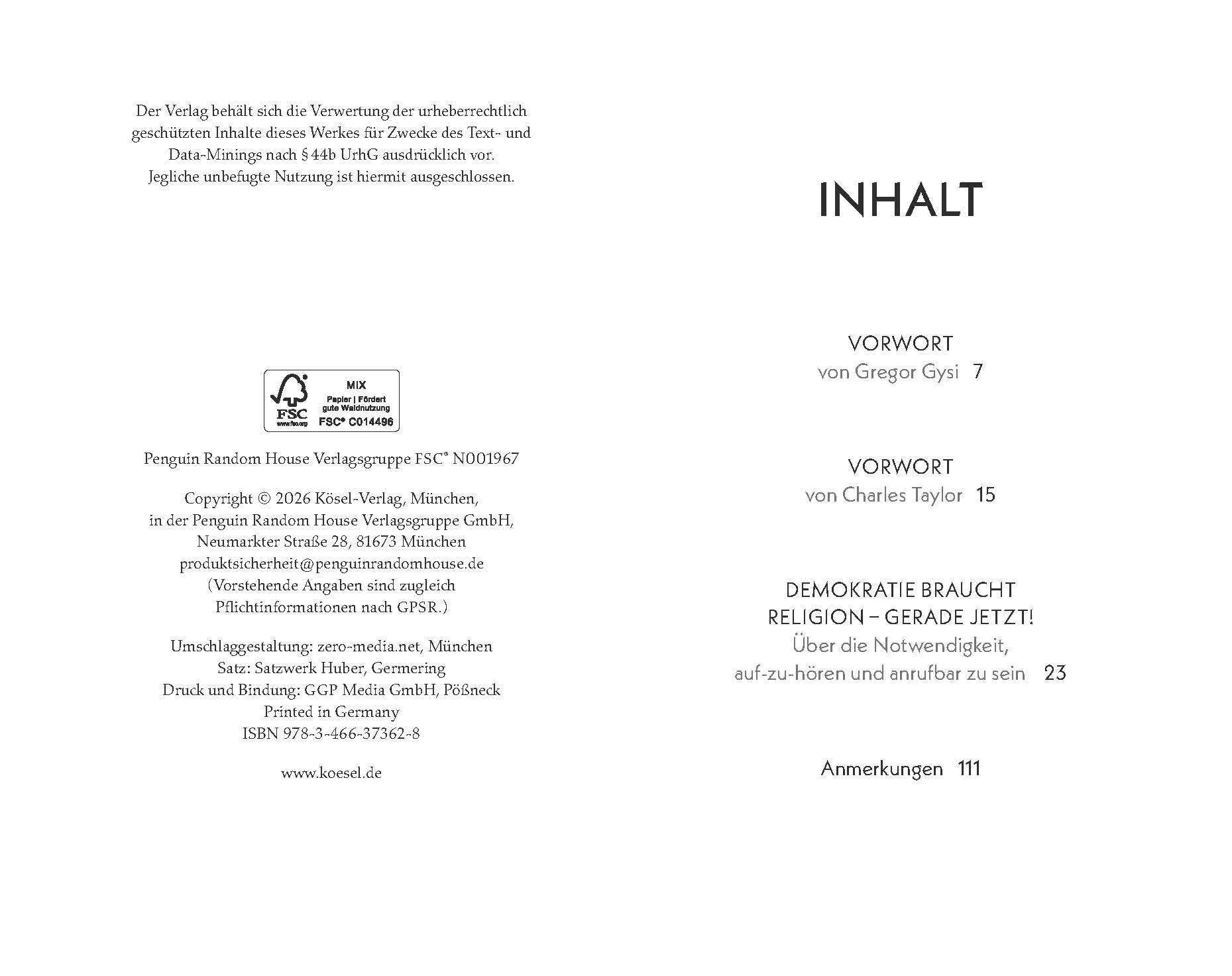 Detailansicht: Demokratie braucht Religion – gerade jetzt! (Paperback)