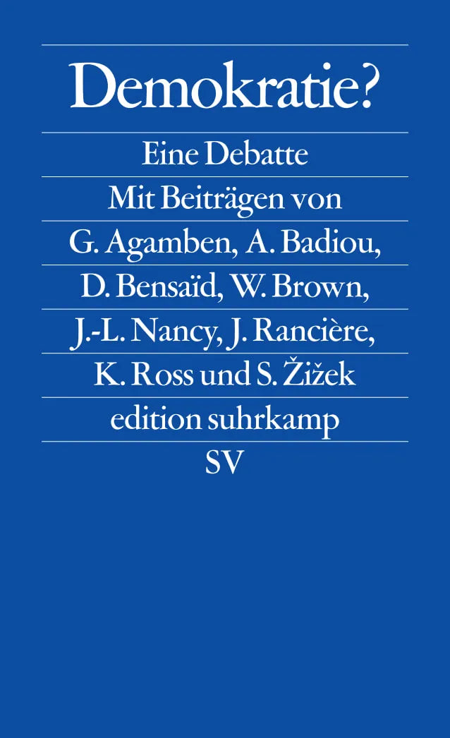 Buchcover von 'Demokratie?' - Taschenbuch von Giorgio Agamben