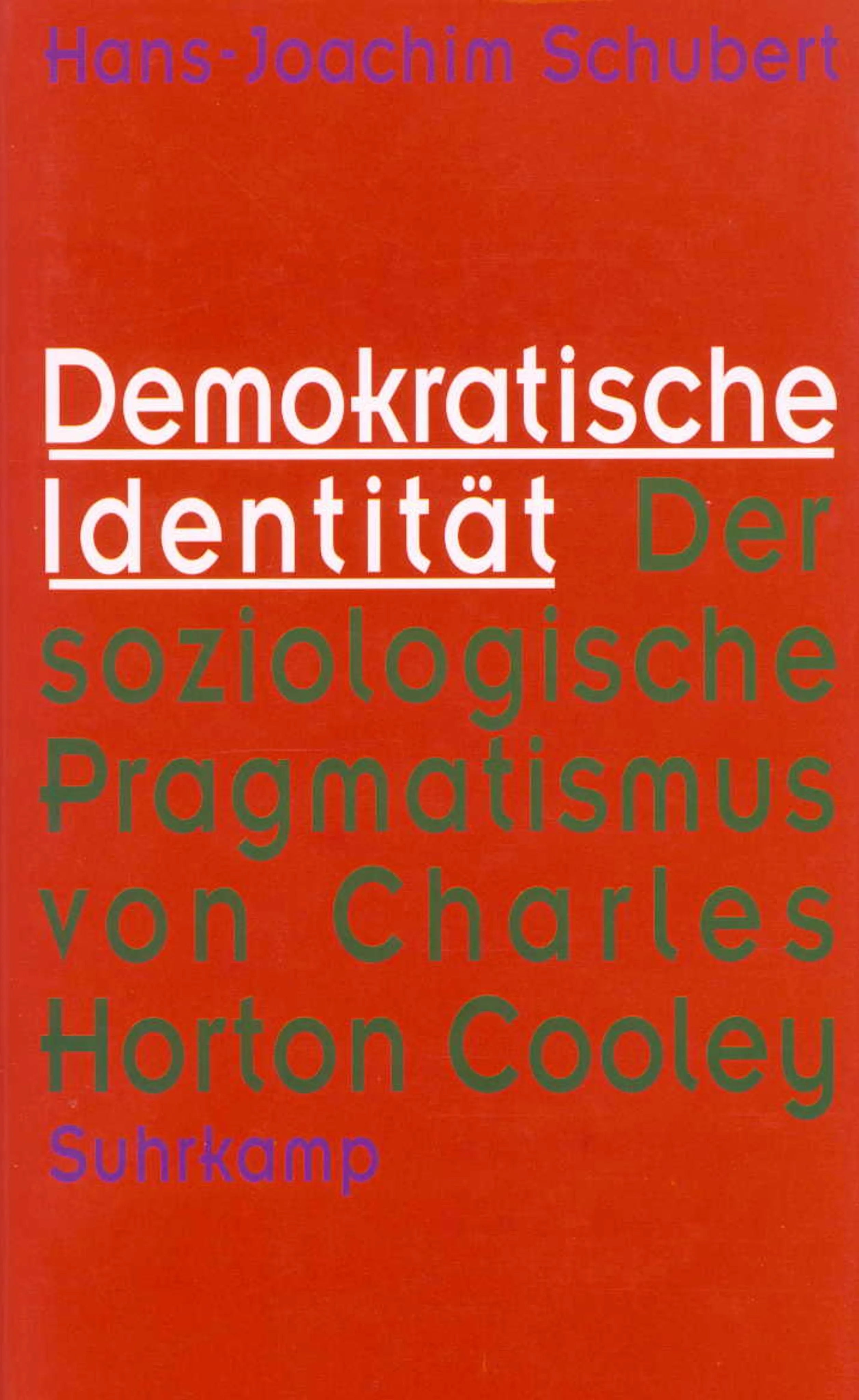 Buchcover von 'Demokratische Identität' - Gebundene Ausgabe von Hans-Joachim Schubert