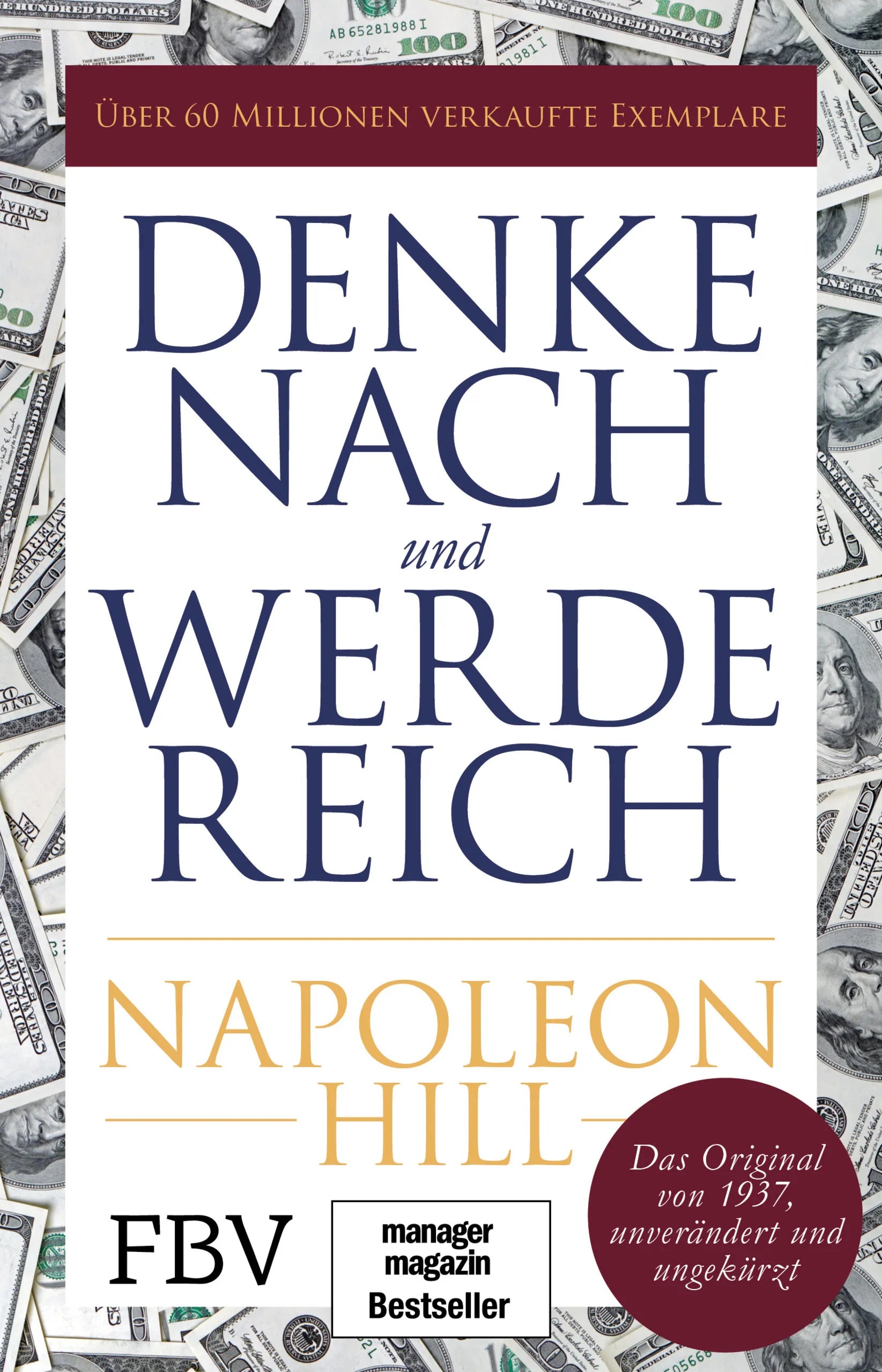 Buchcover von 'Denke nach und werde reich' - Taschenbuch von Napoleon Hill