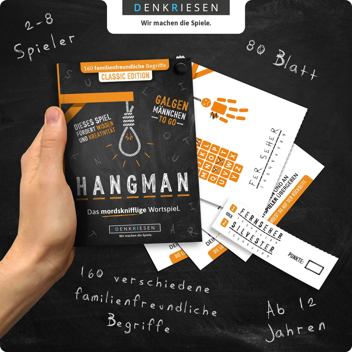 DENKRIESEN - HANGMAN® - CLASSIC EDITION "Galgenmännchen TO GO" – Ansicht