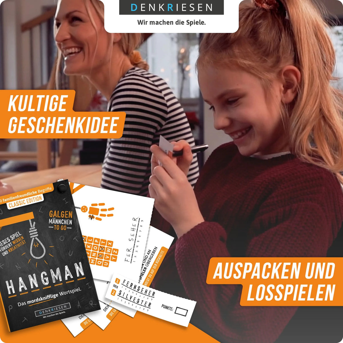DENKRIESEN - HANGMAN® - CLASSIC EDITION "Galgenmännchen TO GO" – Ansicht