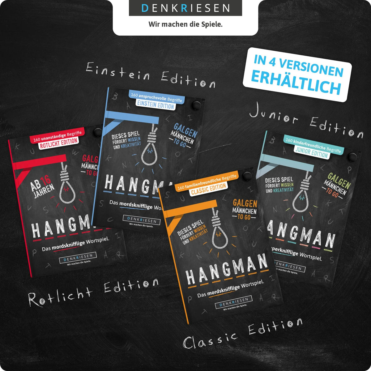 DENKRIESEN - HANGMAN® - CLASSIC EDITION "Galgenmännchen TO GO" – Ansicht