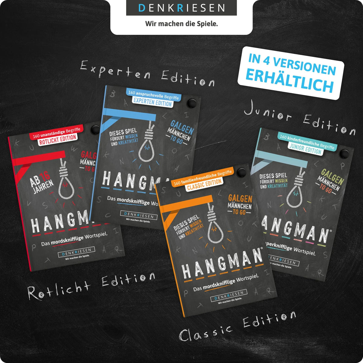 DENKRIESEN - HANGMAN® - EXPERTEN EDITION "Galgenmännchen TO GO" – Ansicht