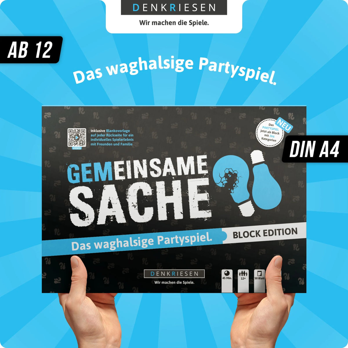DENKRIESEN - PARTYFIEBER - GEMEINSAME SACHE Block Edition "Das waghalsige Partyspiel" – Ansicht