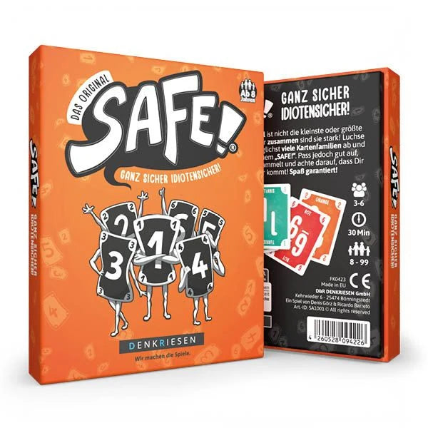 Kartenspiel: DENKRIESEN - Safe!® Das Original – Ganz sicher idiotensicher!