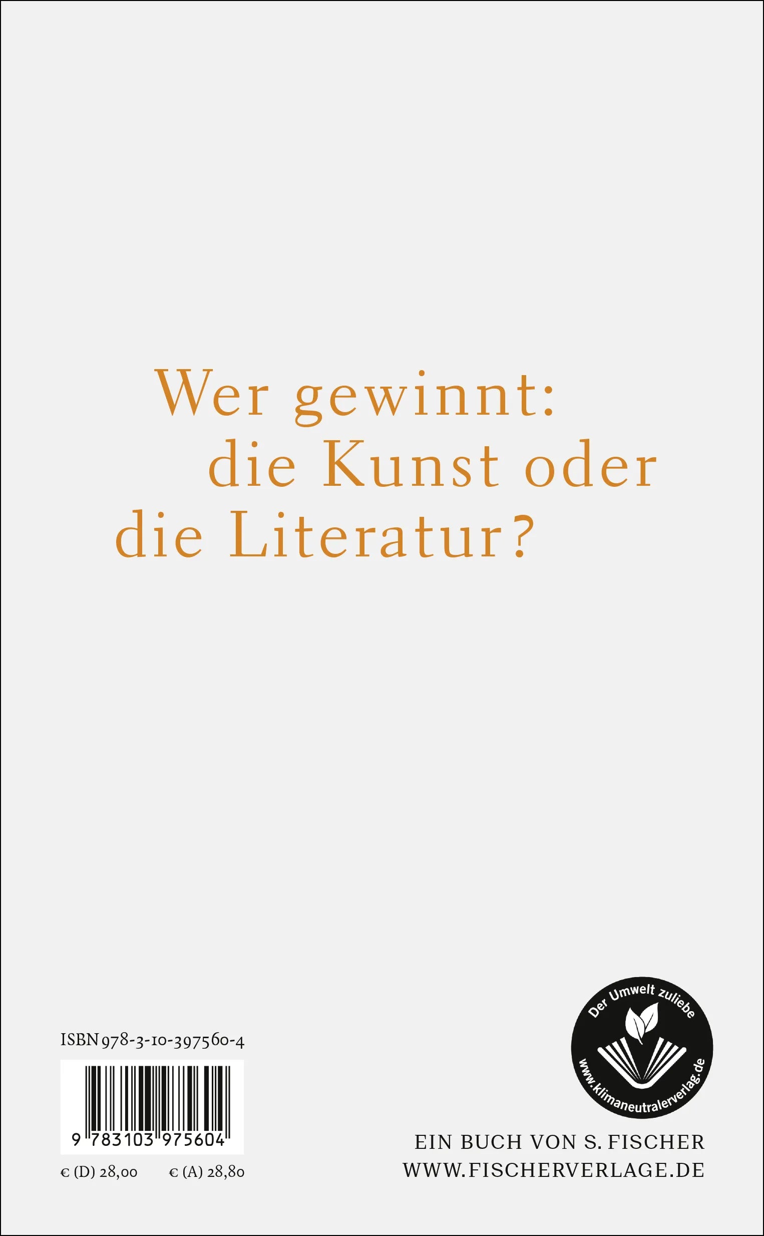 Buchrückseite von 'Der absolute Feind' mit Klappentext - Gebundene Ausgabe